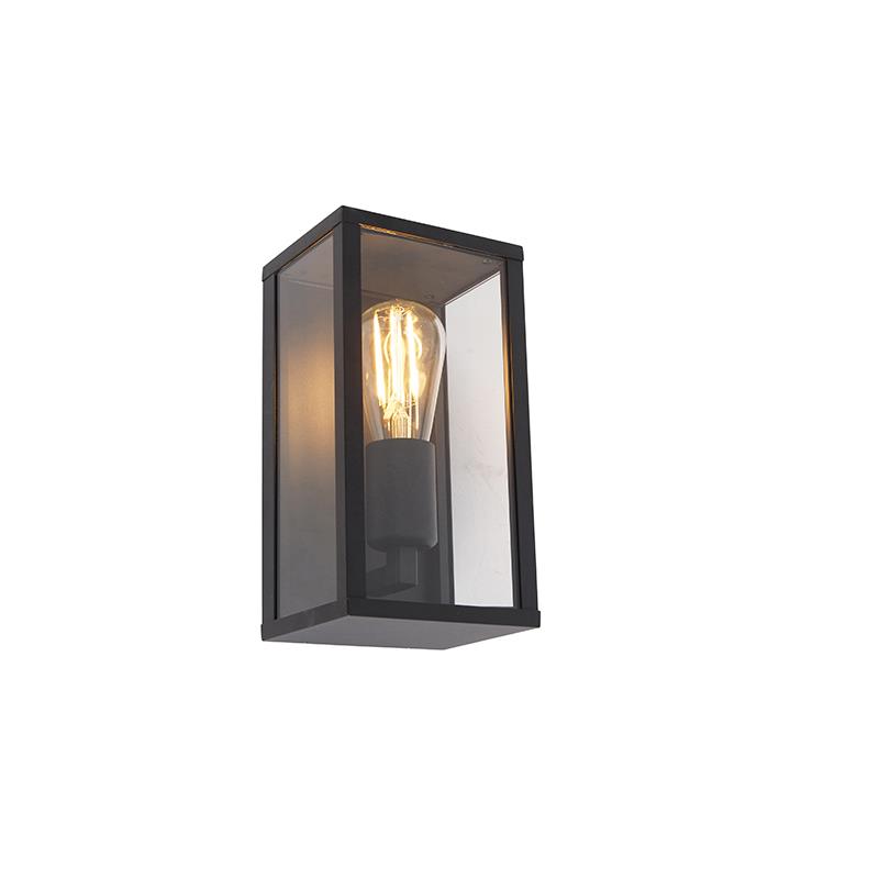 QAZQA Smart wandlamp zwart 26 cm IP44 incl. Wifi ST64  - Charlois