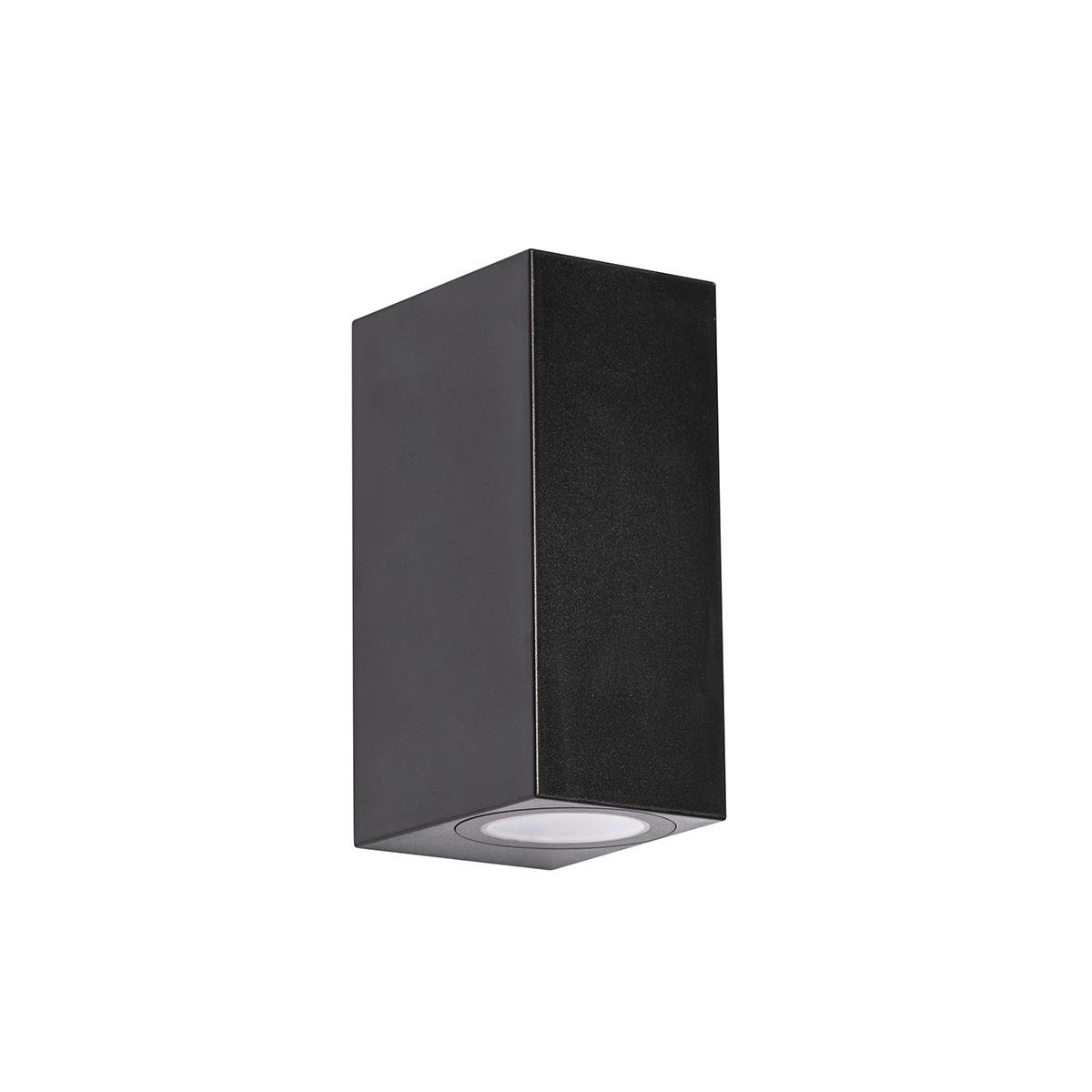 QAZQA Moderne buiten wandlamp zwart kunststof 2-lichts - Baleno