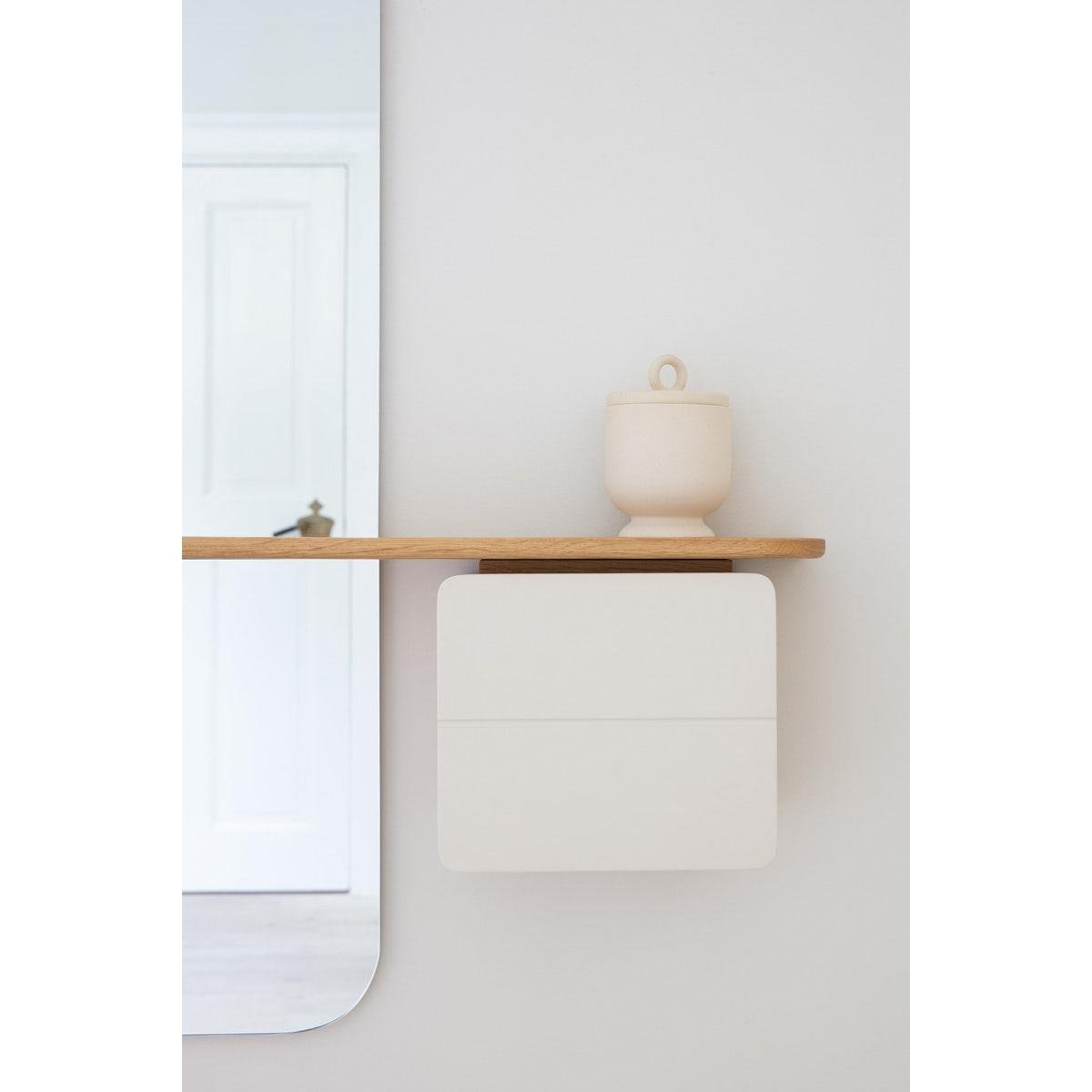 Umage One More Look Wandspiegel met Plank - Pearl White