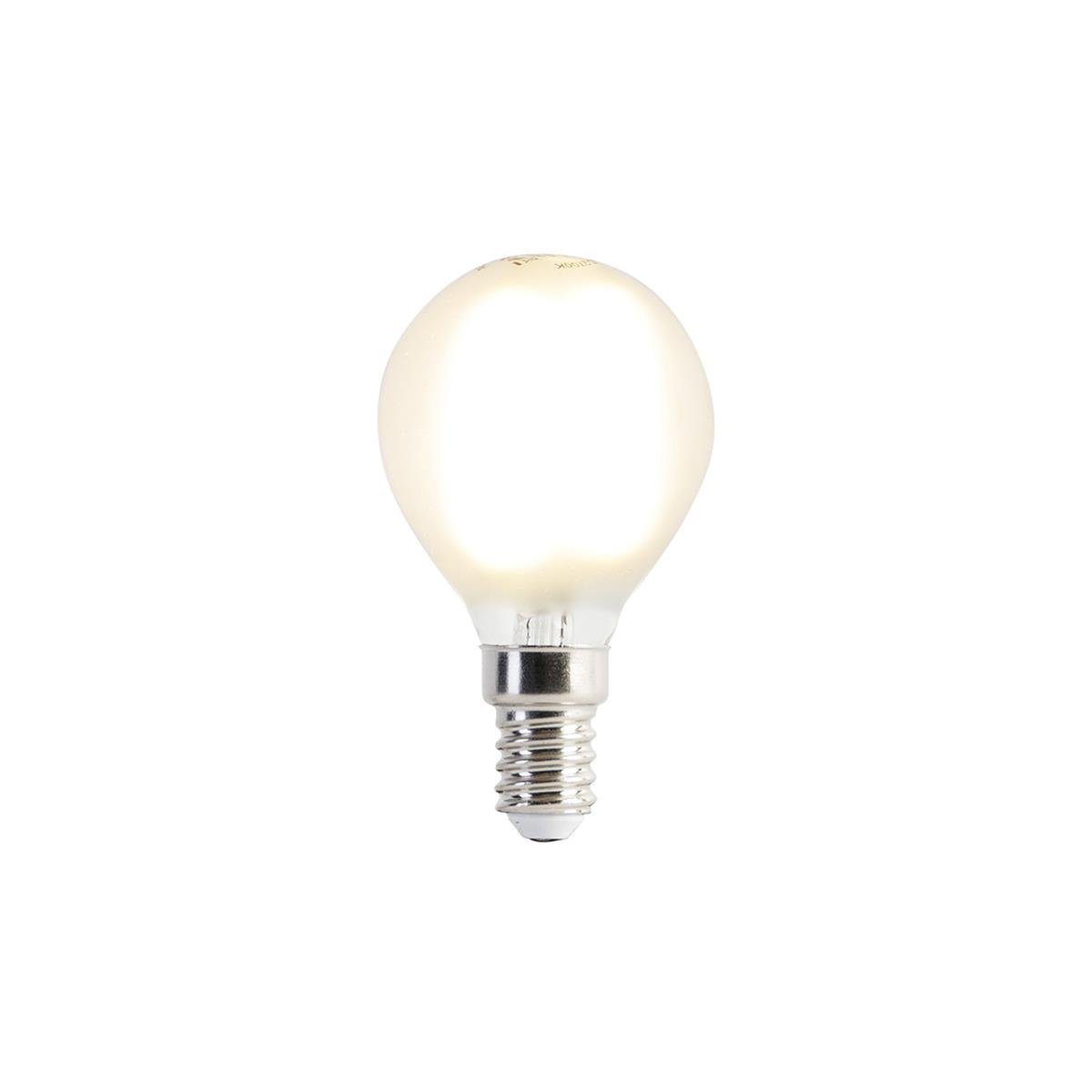 LUEDD Set van 4 E14 LED lampen P45 mat 3,5W 360 lm 2700K