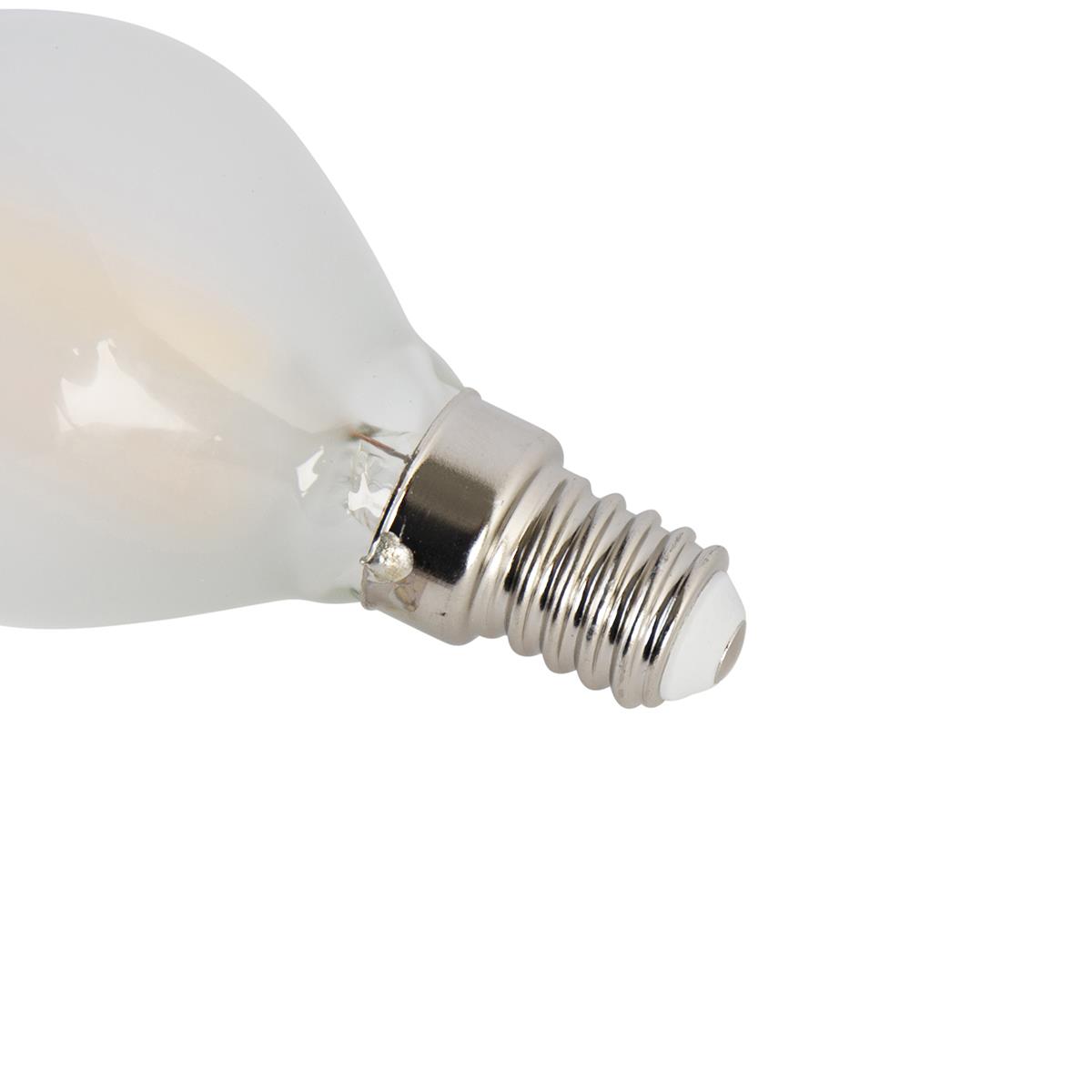 LUEDD Set van 4 E14 LED lampen P45 mat 3,5W 360 lm 2700K