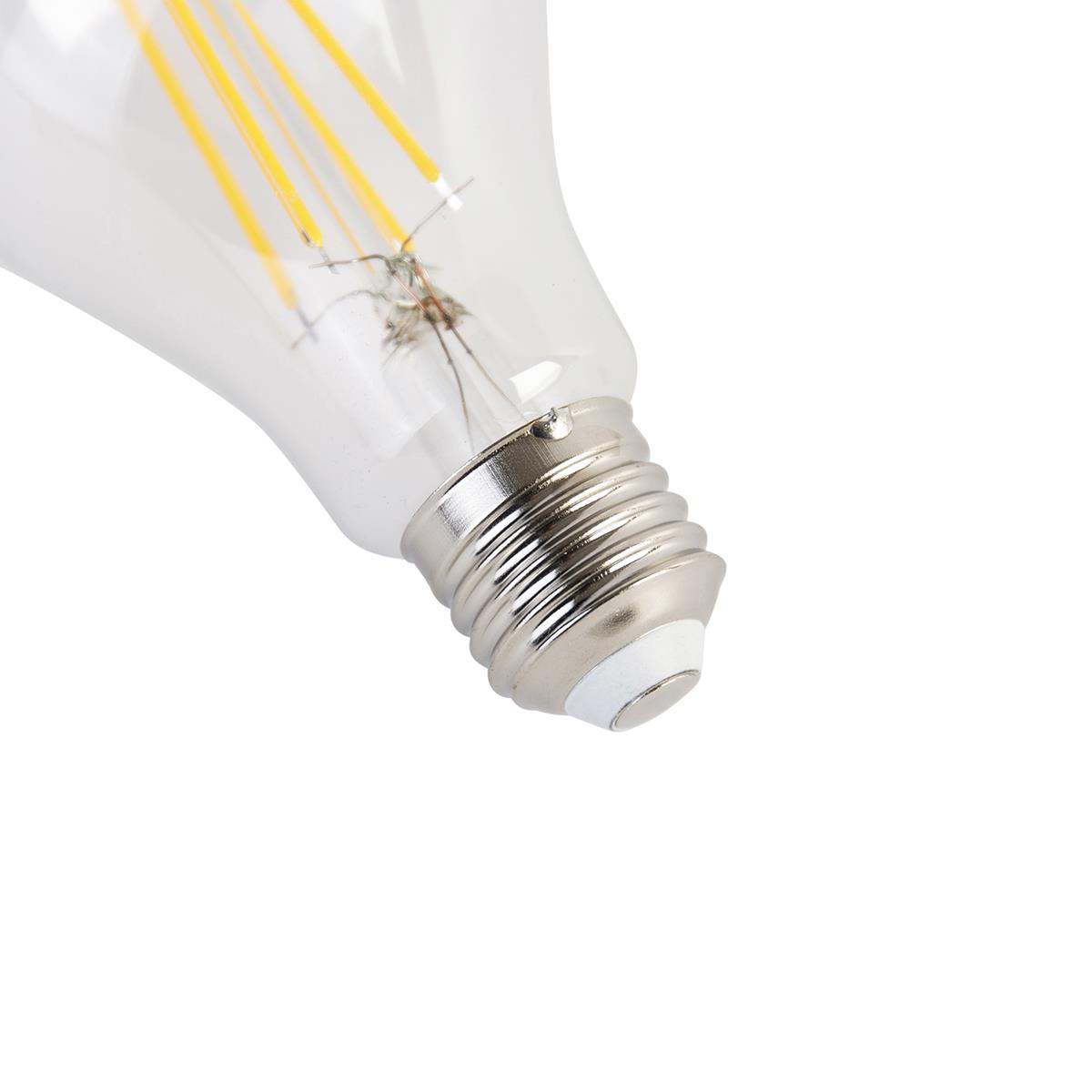 LUEDD Set van 3 E27 LED lamp A67 helder 8W 1055 lm 2700K