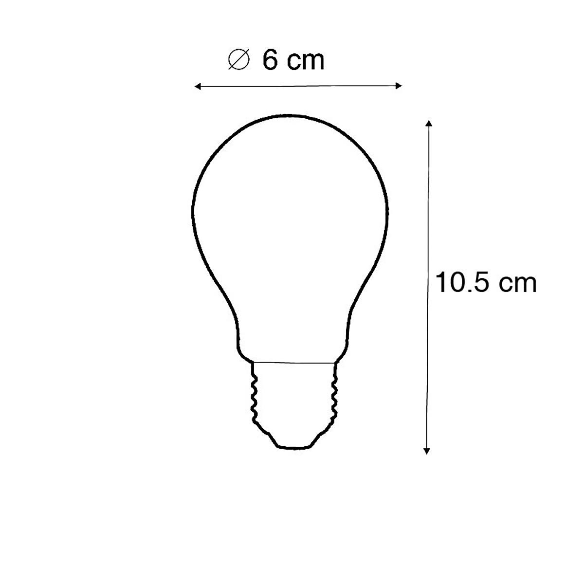 LUEDD Set van 3 E27 dimbare LED lampen 6W 500 lm 2700K
