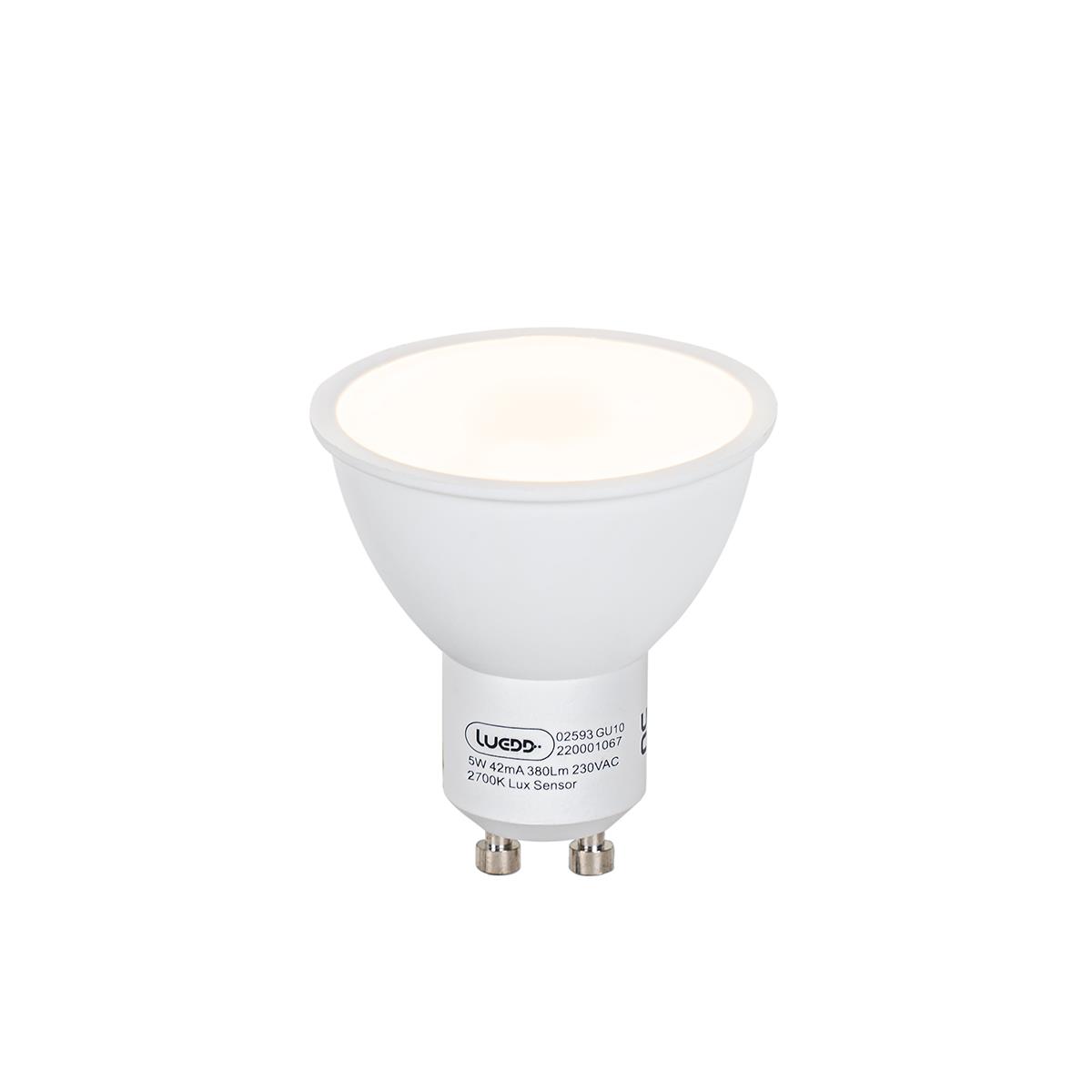 LUEDD GU10 LED lamp schemersensor 5W 380 lm 2700K