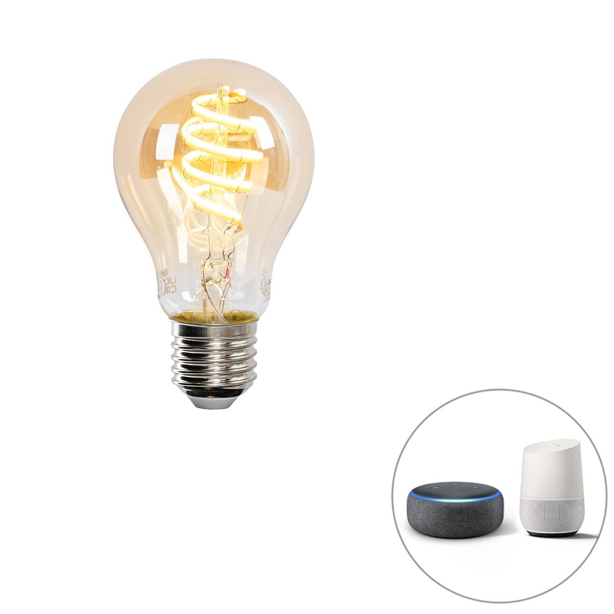 LUEDD Smart E27 LED lamp A60 goud 4W 270 lm 1800-3000K