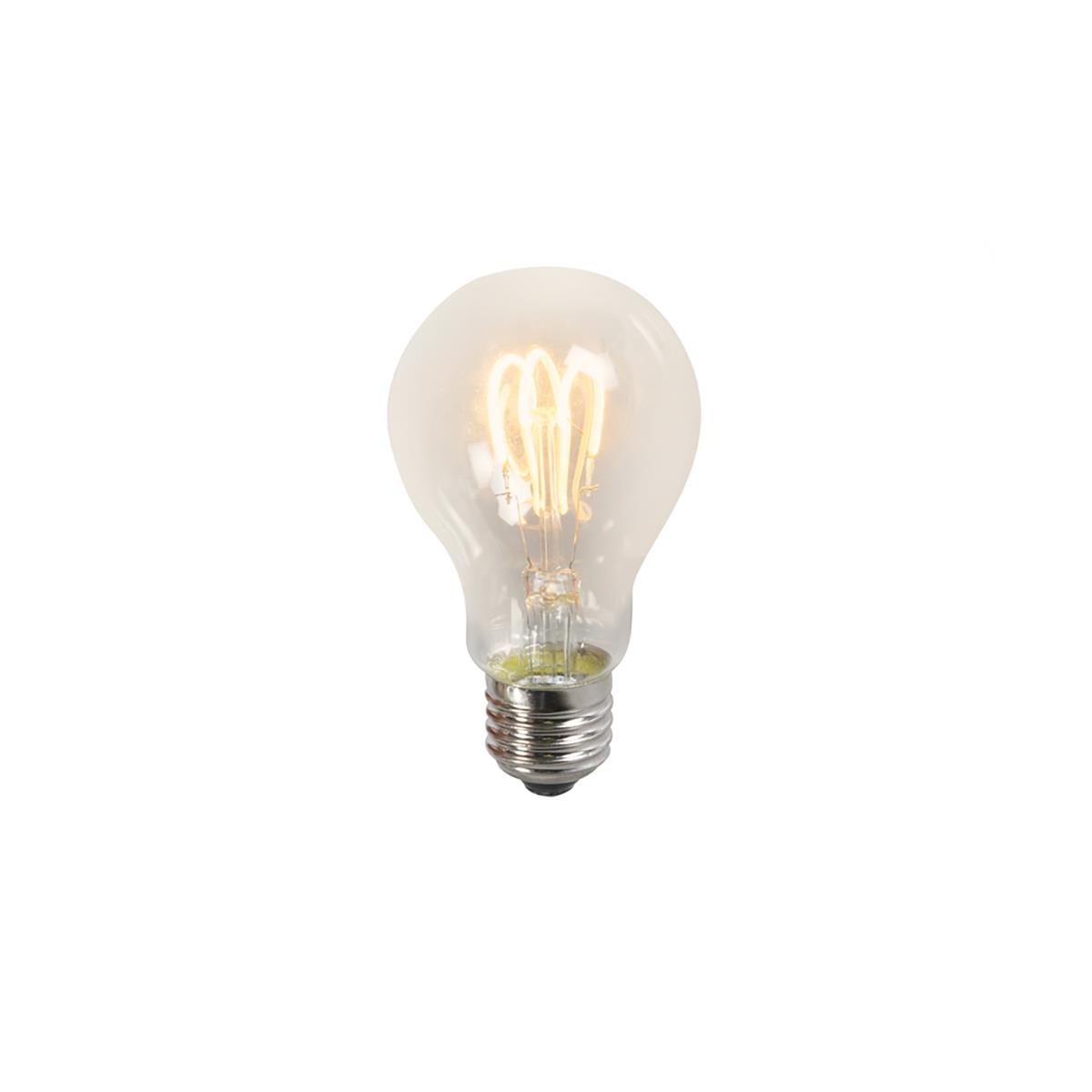LUEDD Set van 3 E27 LED gedraaide filament lampen A60 helder 3W 210