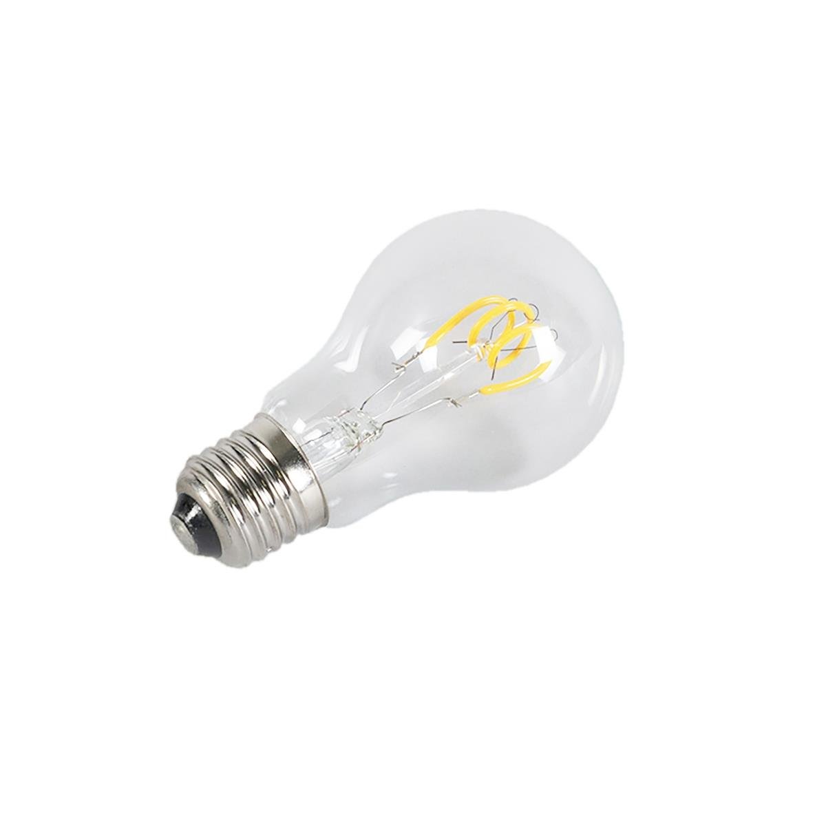 LUEDD Set van 3 E27 LED gedraaide filament lampen A60 helder 3W 210