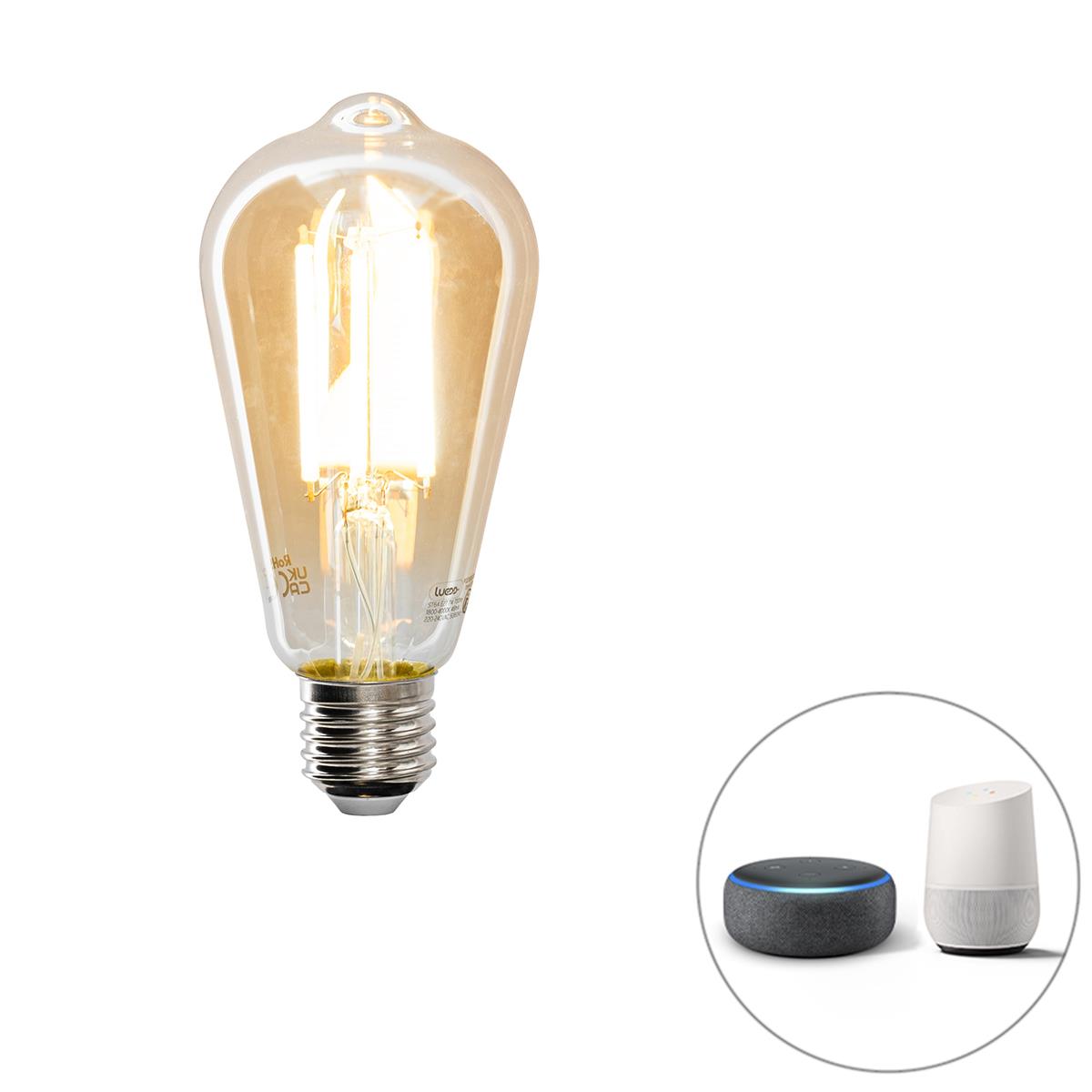 LUEDD Smart E27 LED lamp ST64 goud 7W 700 lm 1800-4000K