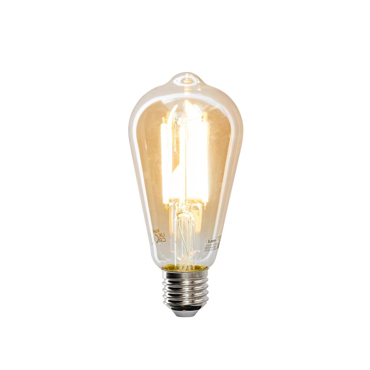 LUEDD Smart E27 LED lamp ST64 goud 7W 700 lm 1800-4000K