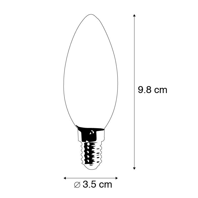 LUEDD Smart E14 LED lamp B35 4,5W 470 lm 2700K