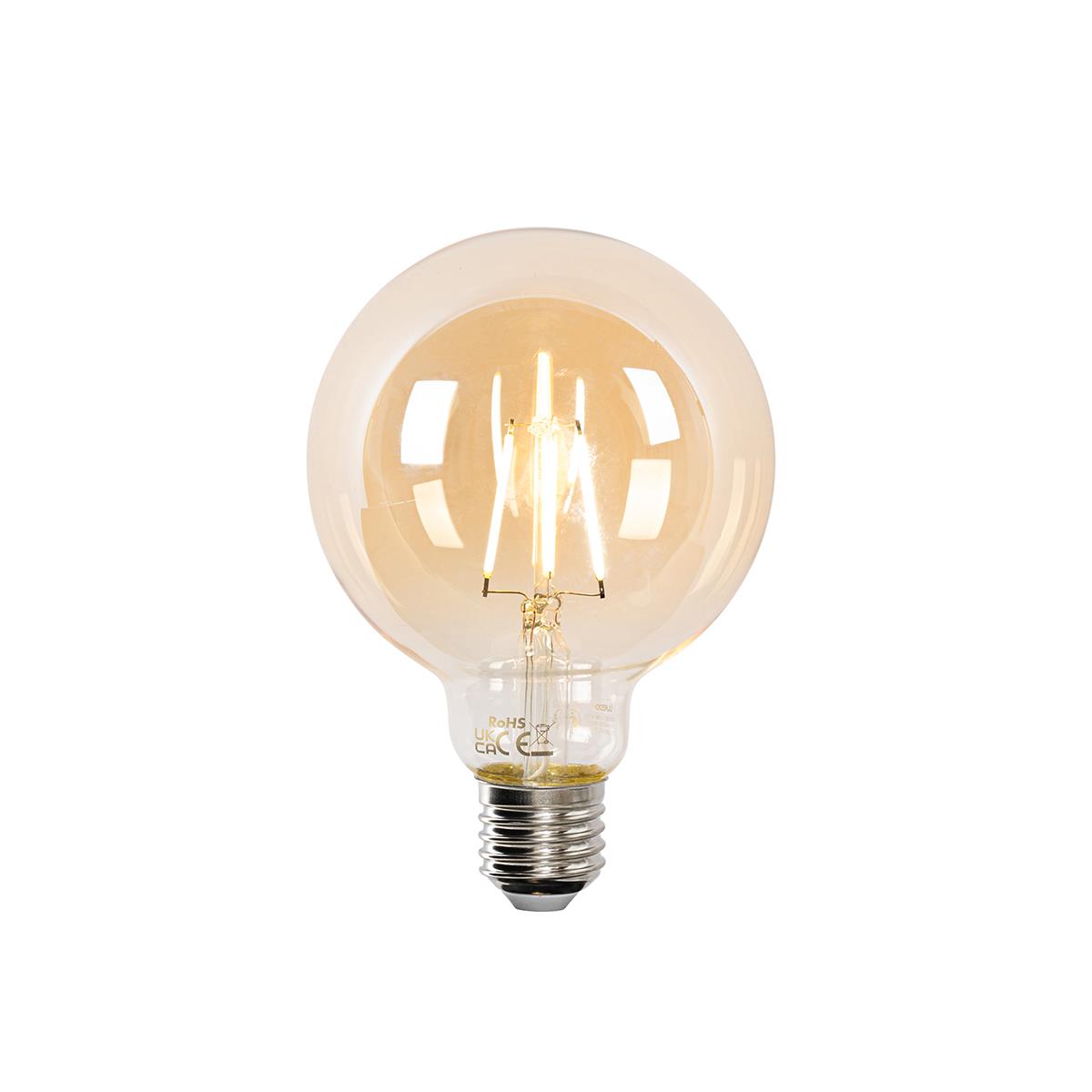 LUEDD Smart E27 LED lamp G95 goud 4,9W 470 lm 1800-4000K