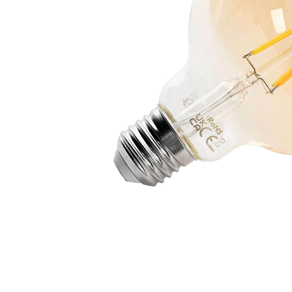LUEDD Smart E27 LED lamp G95 goud 4,9W 470 lm 1800-4000K