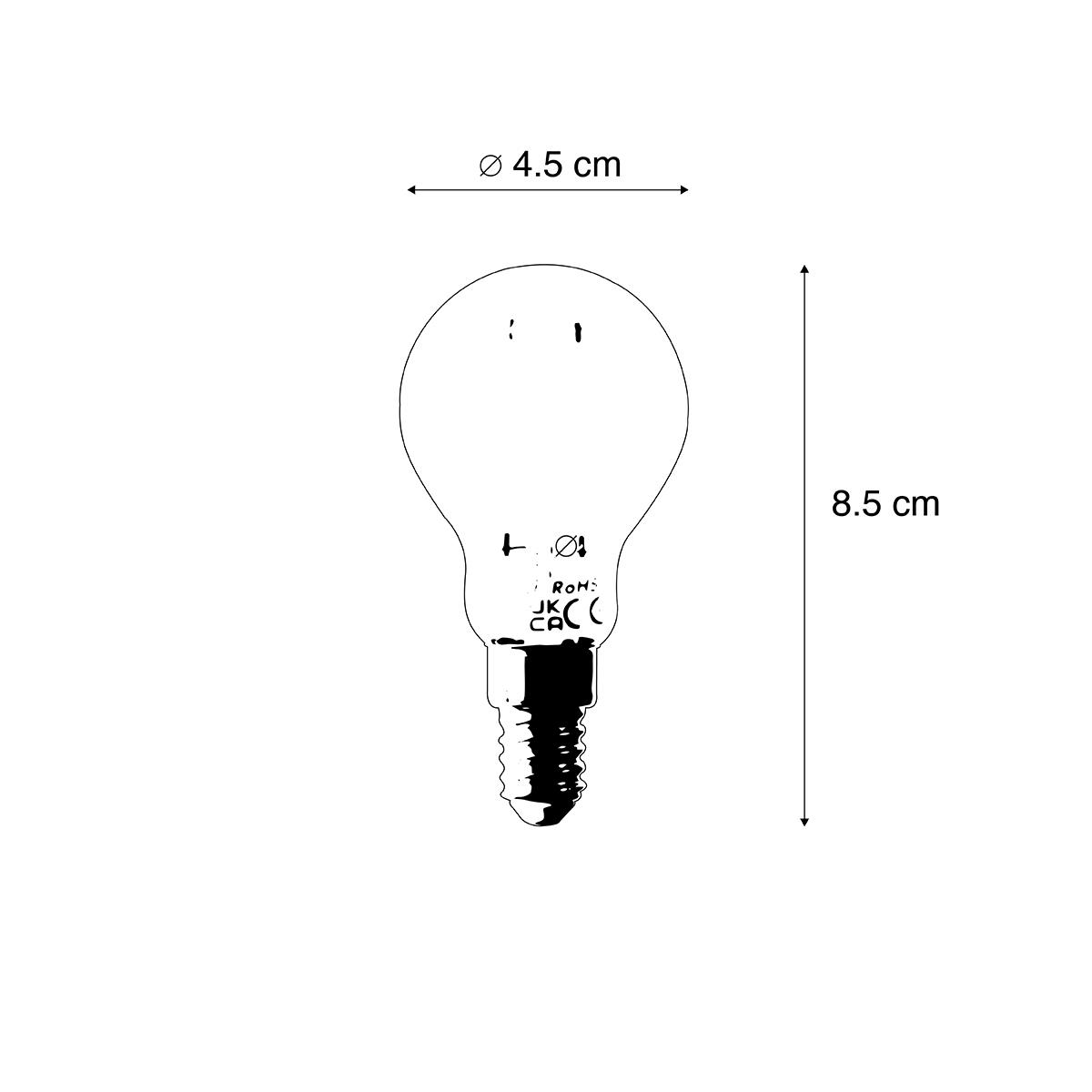 LUEDD Smart E14 LED lamp P45 4,5W 470 lm 1800-4000K