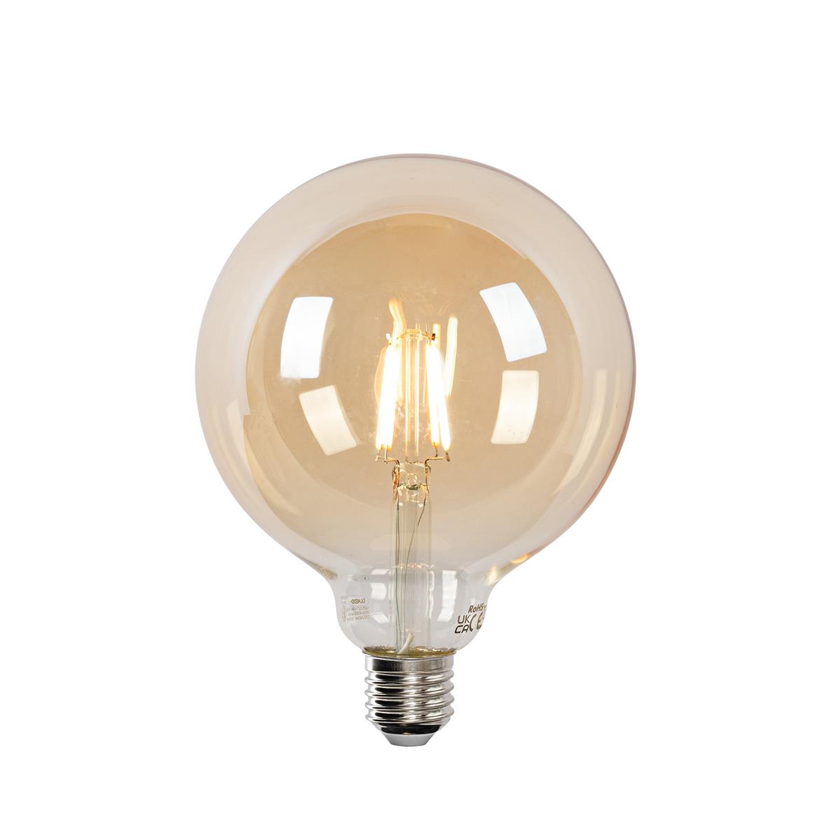 LUEDD Smart E27 LED lamp G125 goud 4,9W 470 lm 1800-4000K