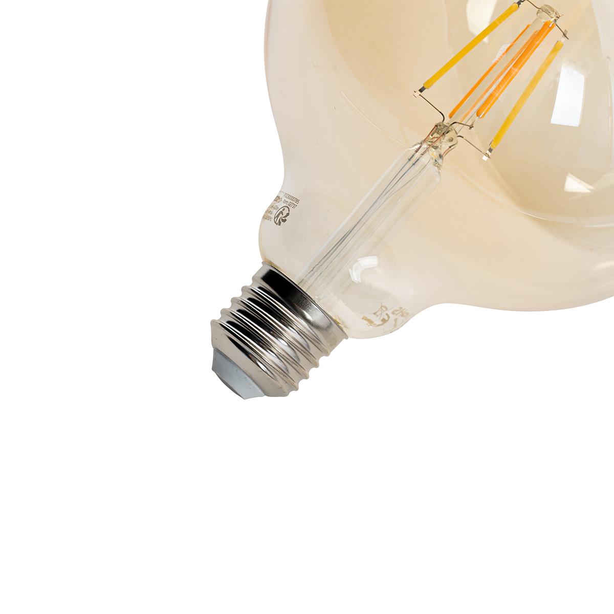 LUEDD Smart E27 LED lamp G125 goud 4,9W 470 lm 1800-4000K