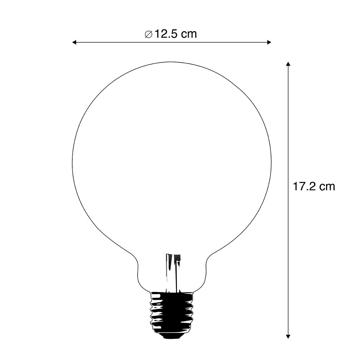 LUEDD Smart E27 LED lamp G125 goud 4,9W 470 lm 1800-4000K