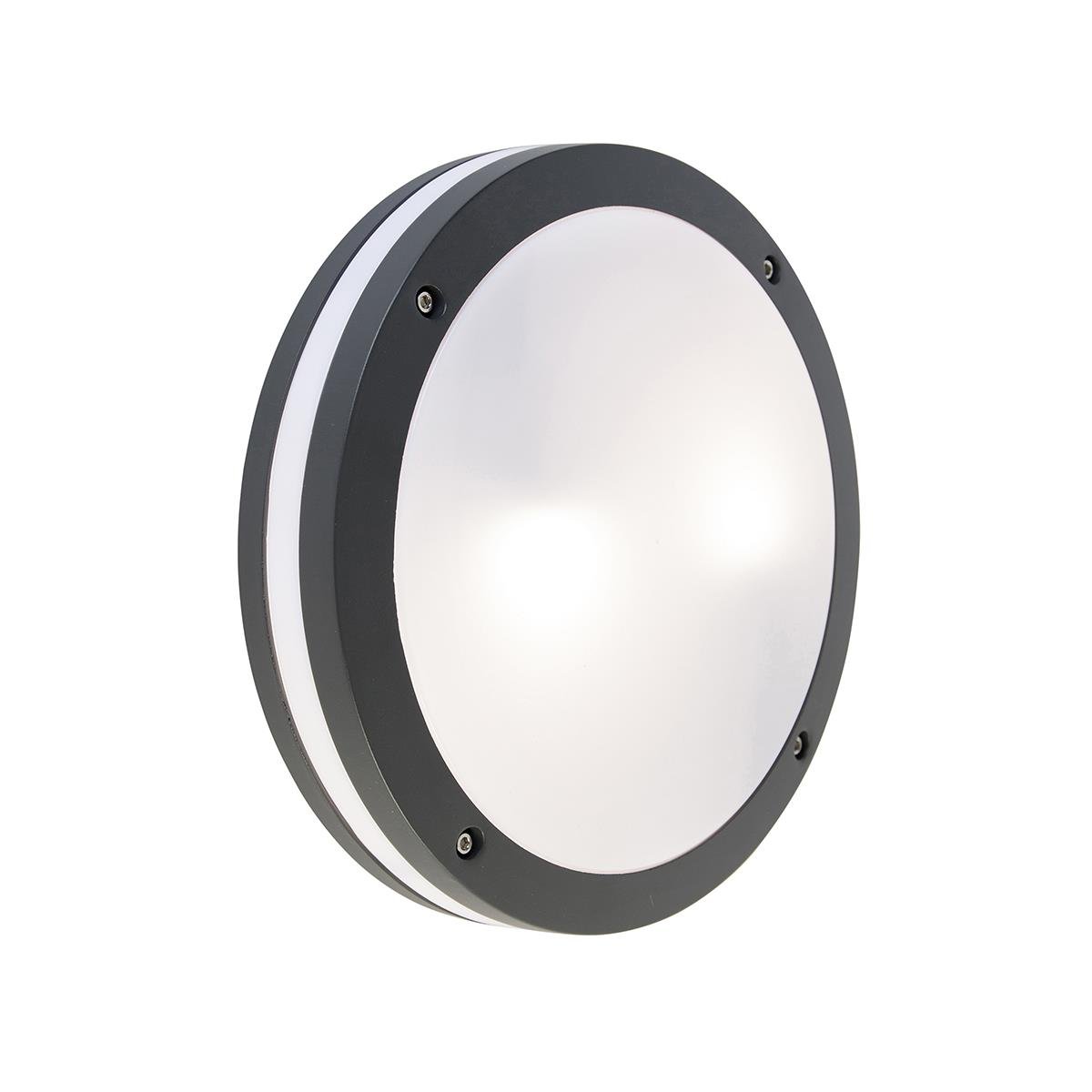 QAZQA Smart wand- en plafondlamp donkergrijs incl. Wifi A60 - Glow