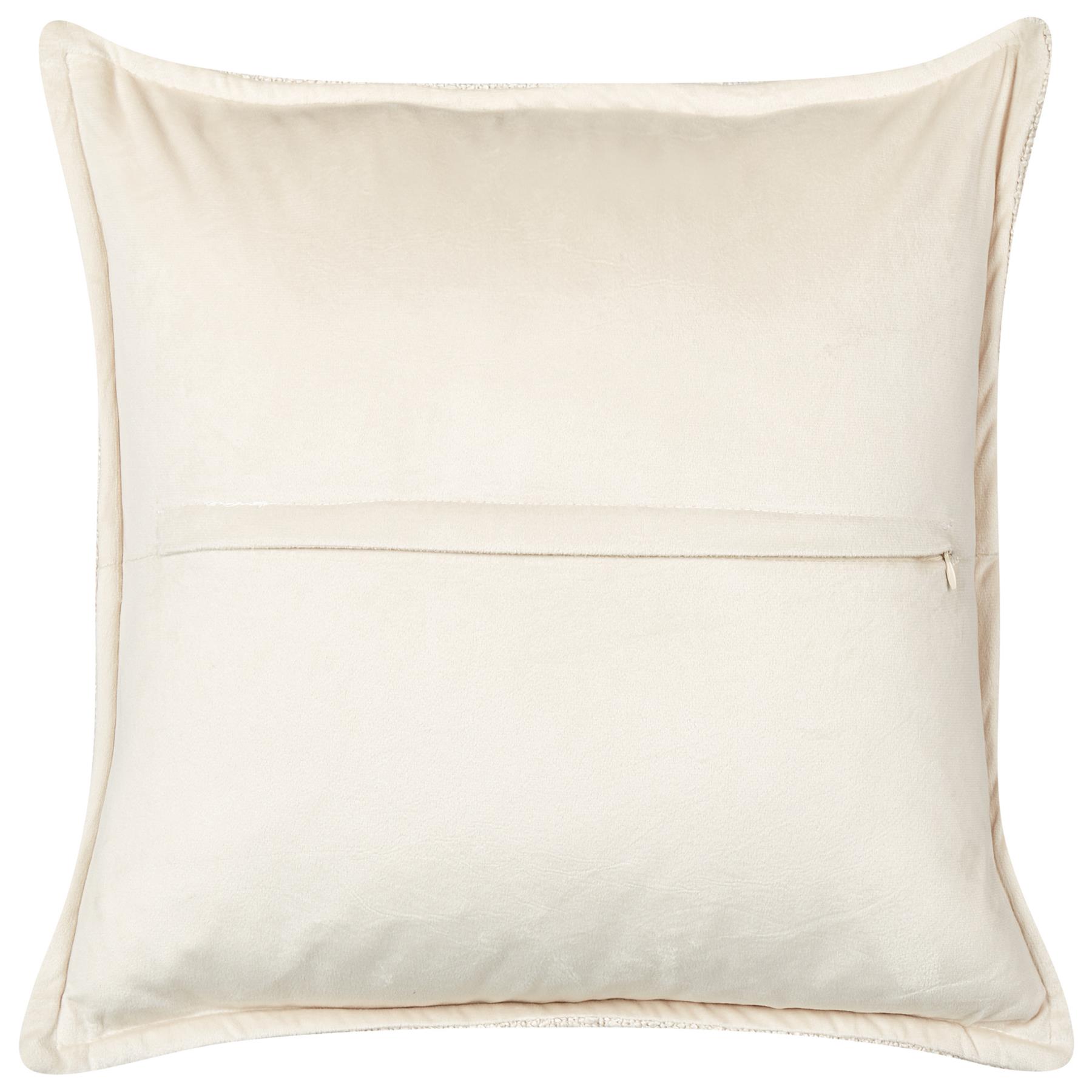 Beliani - SENECIA - Sierkussen set van 2 - Lichtbeige - Teddystof