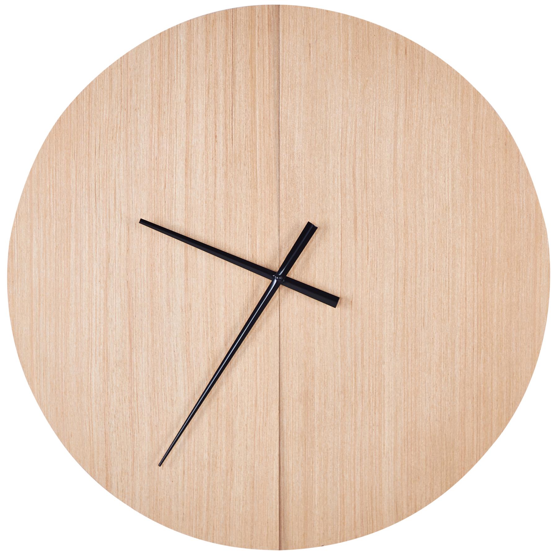 Beliani - CABIC - Wandklok - Lichthout - MDF