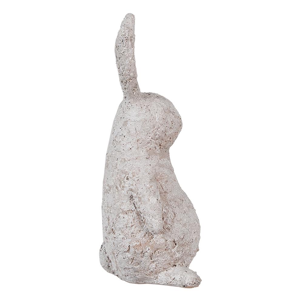 Clayre & Eef Beeld Konijn 26 cm Beige Polyresin Paasdecoratie