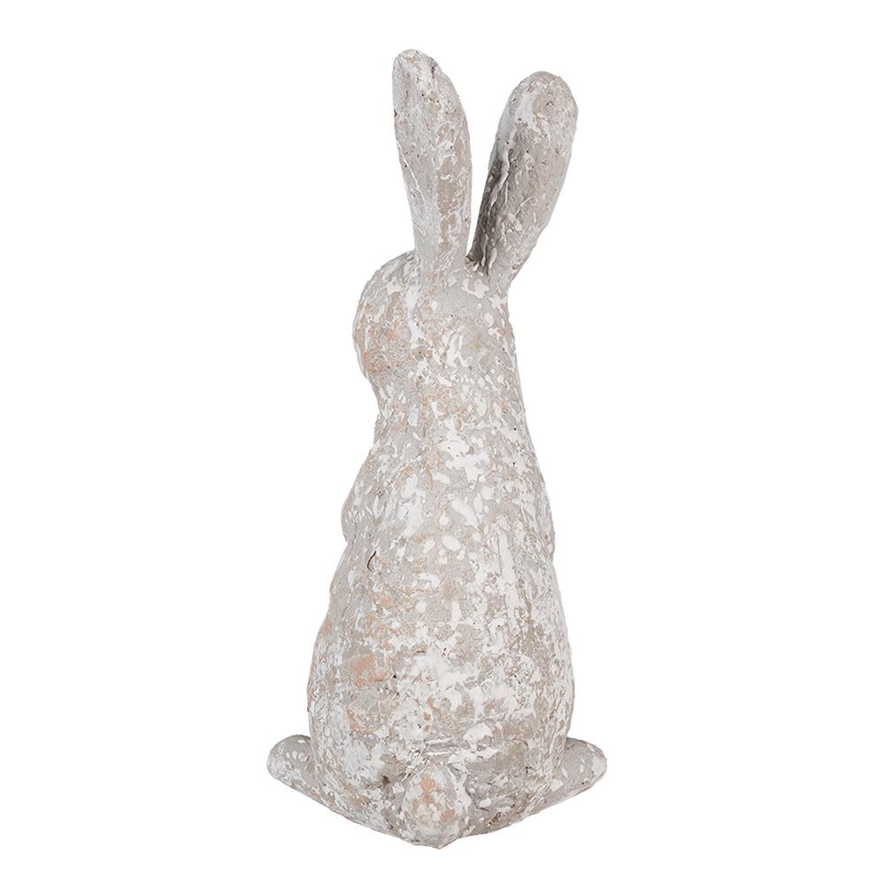 Clayre & Eef Beeld Konijn 31 cm Beige Polyresin Paasdecoratie
