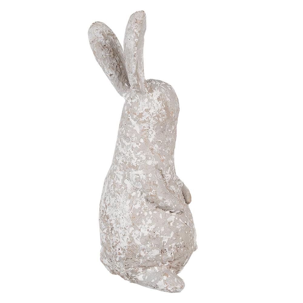 Clayre & Eef Beeld Konijn 31 cm Beige Polyresin Paasdecoratie