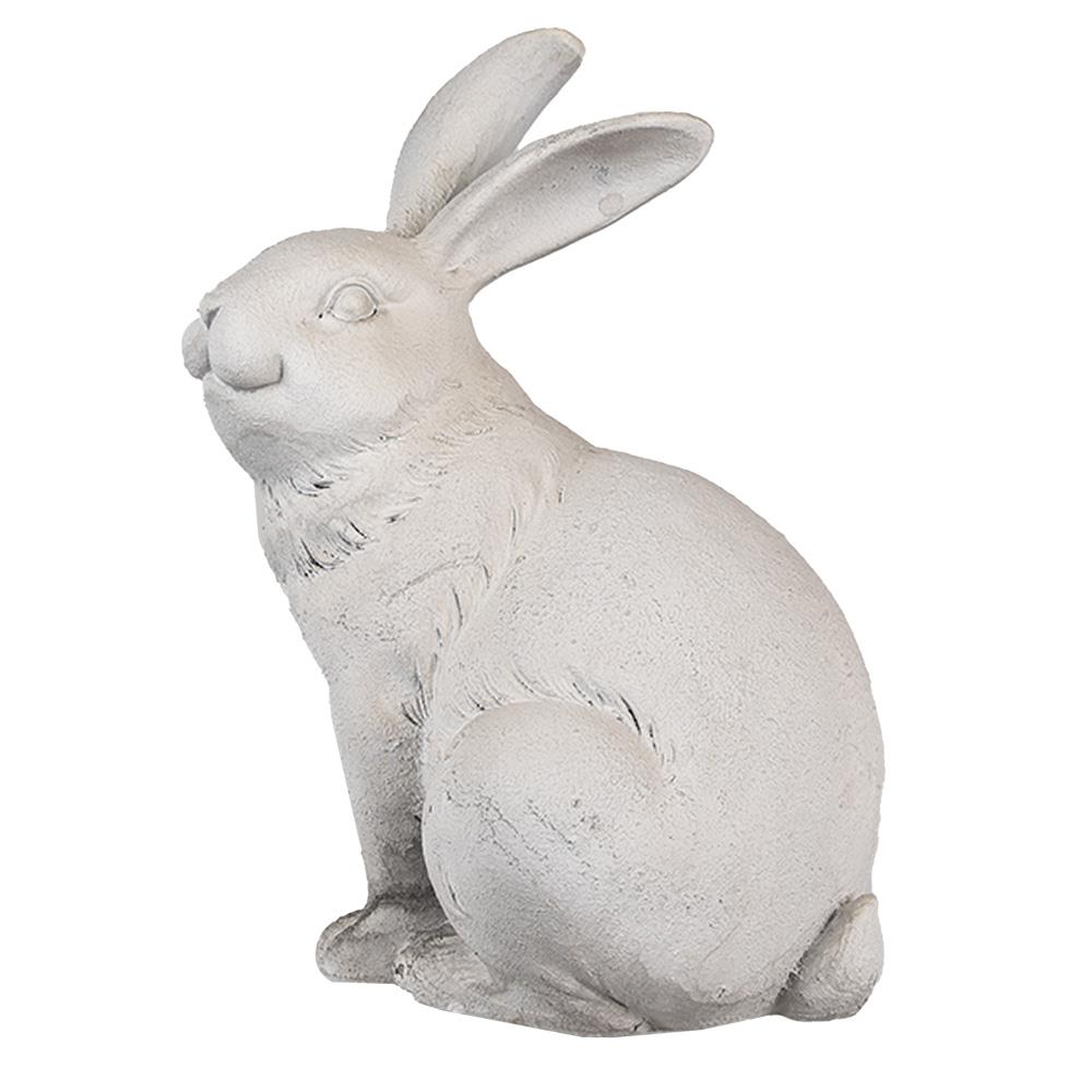 Clayre & Eef Beeld Konijn 21 cm Beige Polyresin Paasdecoratie
