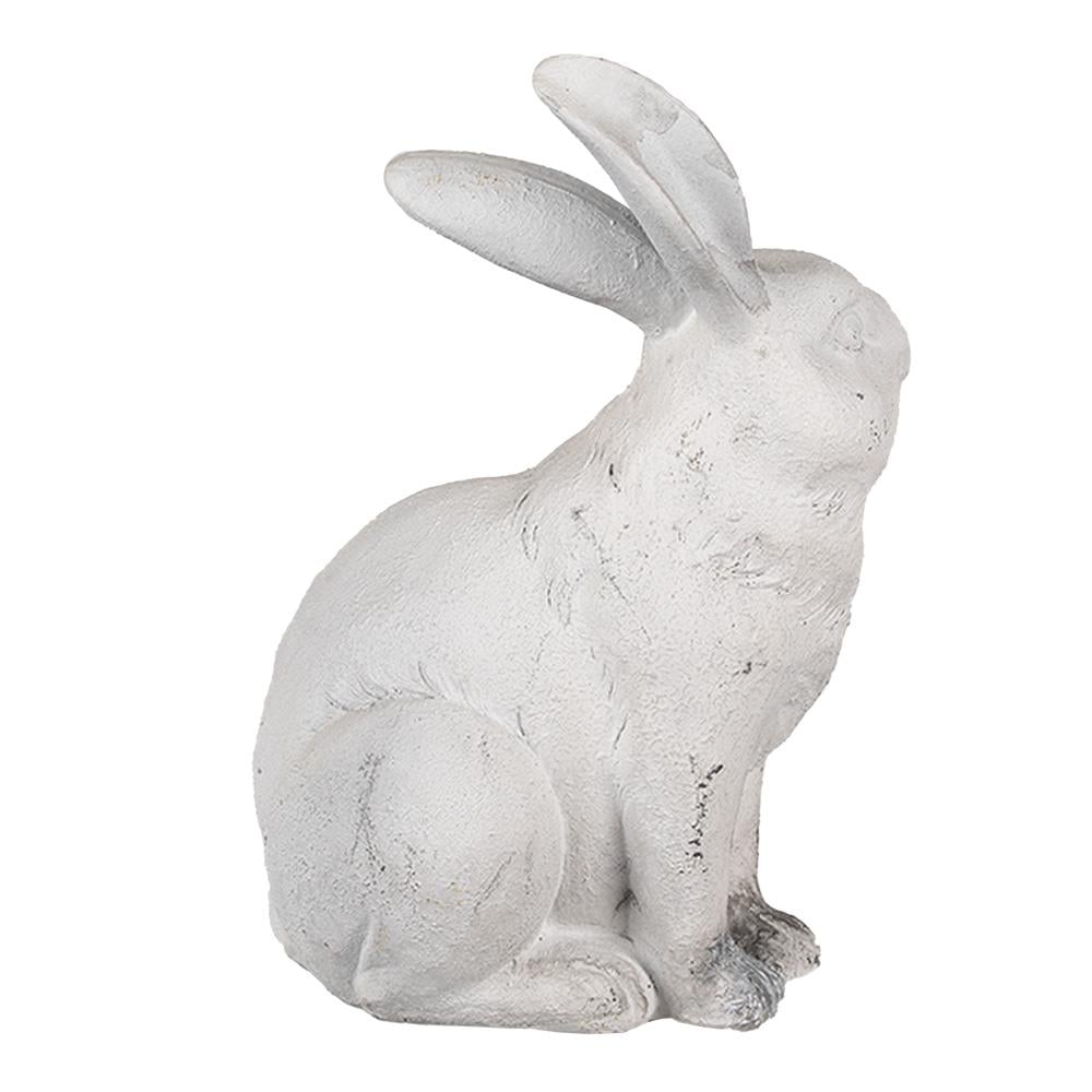 Clayre & Eef Beeld Konijn 21 cm Beige Polyresin Paasdecoratie