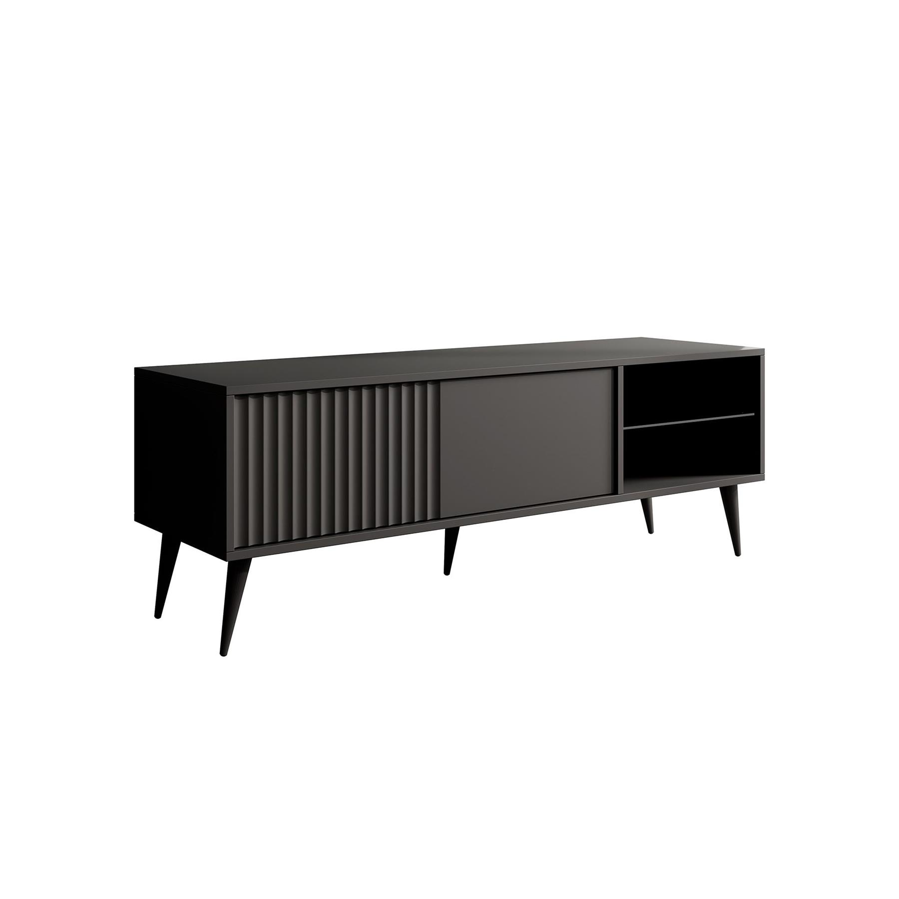 Meubella TV-Meubel Winq  - Antaciet - 135 cm
