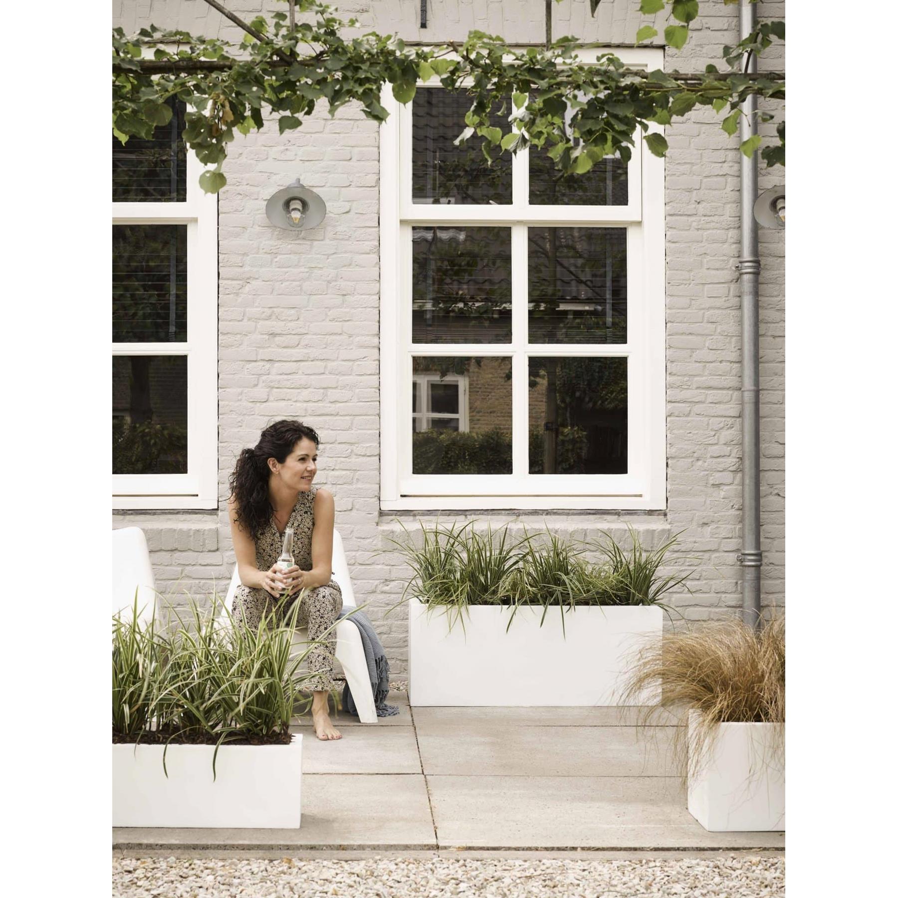 Capi Lux White Bak rechthoek laag wit 73 x 20 x 20 cm