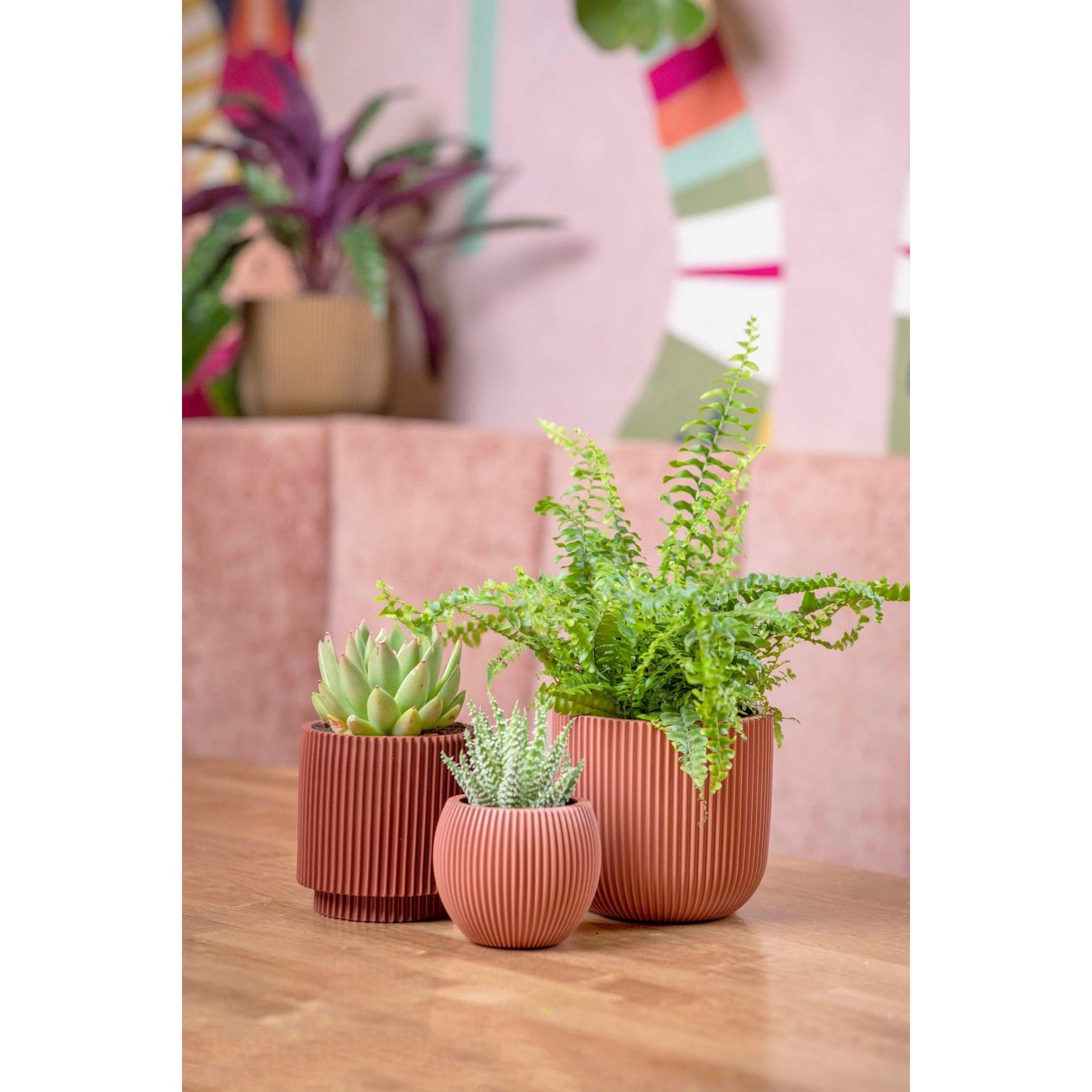 Capi Europe Bloempot bol Groove Colours - 8x6 - Donkerblauw