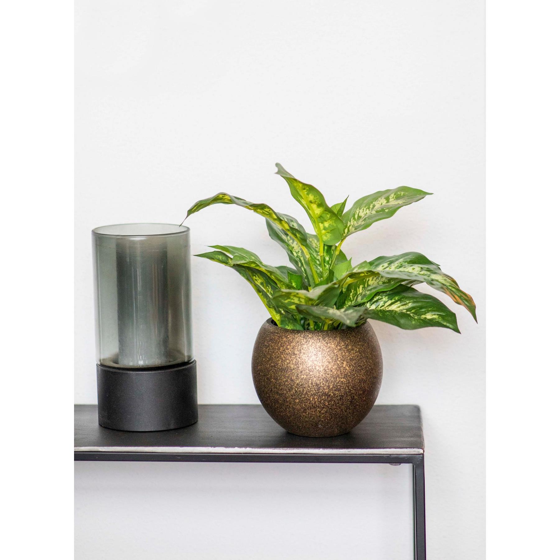 Capi Europe Vaas bol Terrazzo Gold - 10x9 - Goud