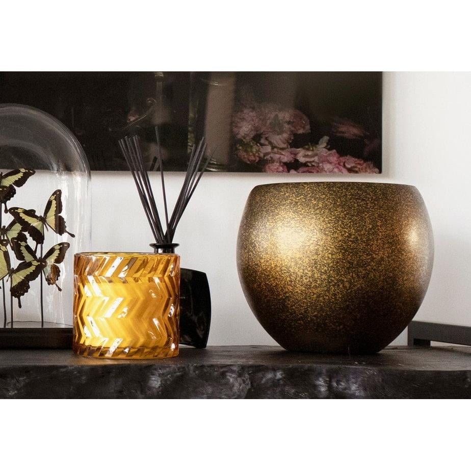 Capi Europe Vaas bol Terrazzo Gold - 10x9 - Goud