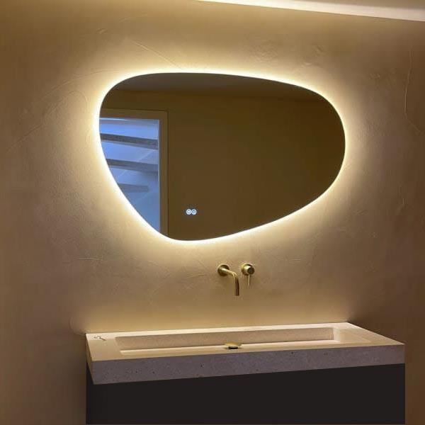 Vtw Living - Badkamerspiegel - Asymmetrisch - Anti Condens - 140 cm