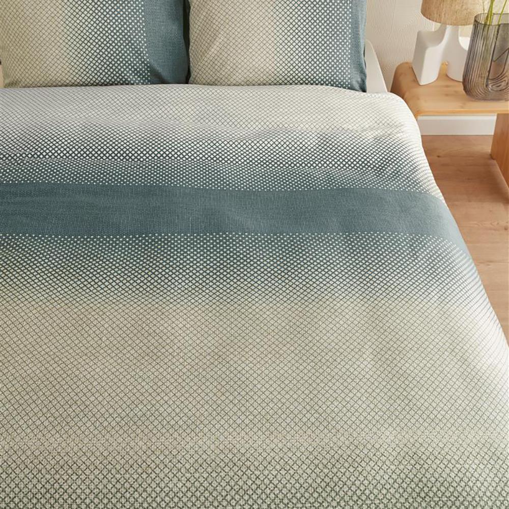 Beddinghouse Duco Dekbedovertrek 200 x 200/220 cm - Grijsgroen