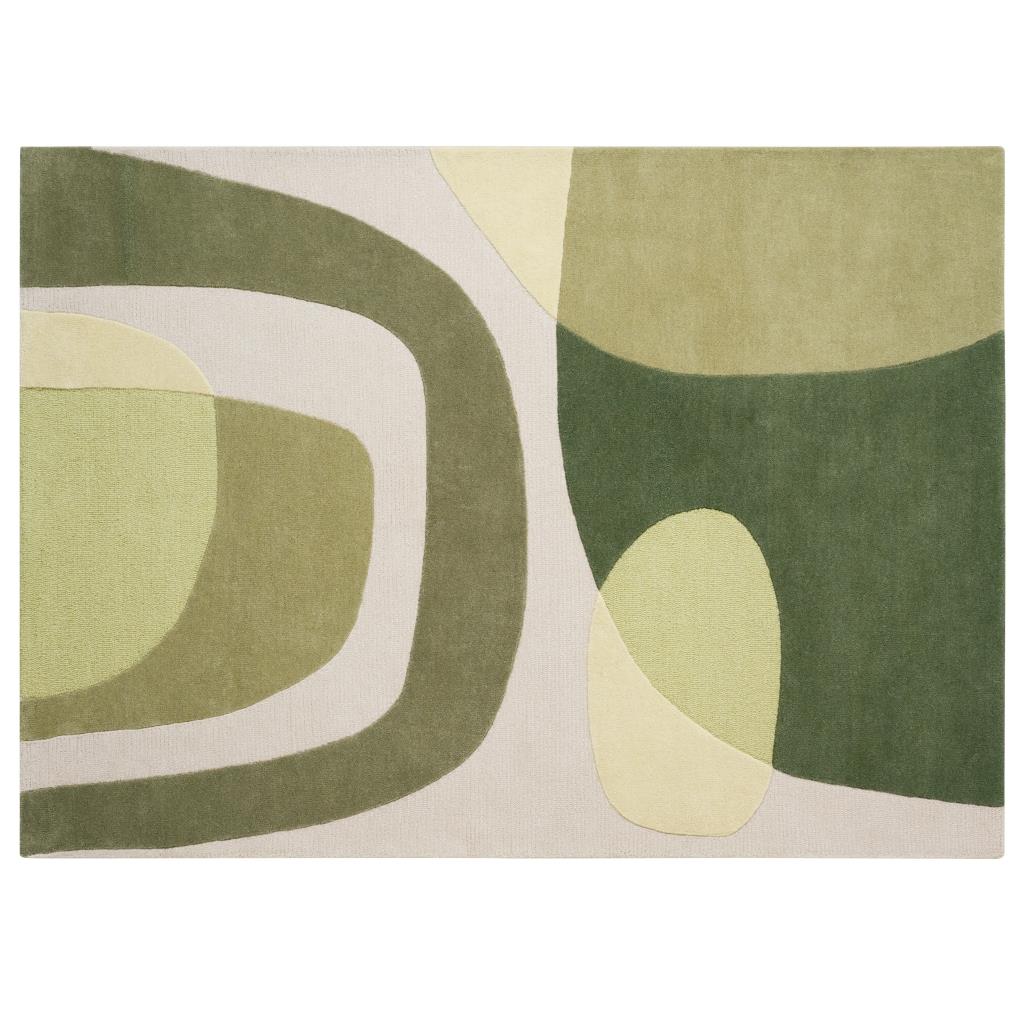 Woonexpress Vloerkleed Grafiek Groen Wol 200x0x290cm (BxHxD) kopen? Shop bij fonQ!