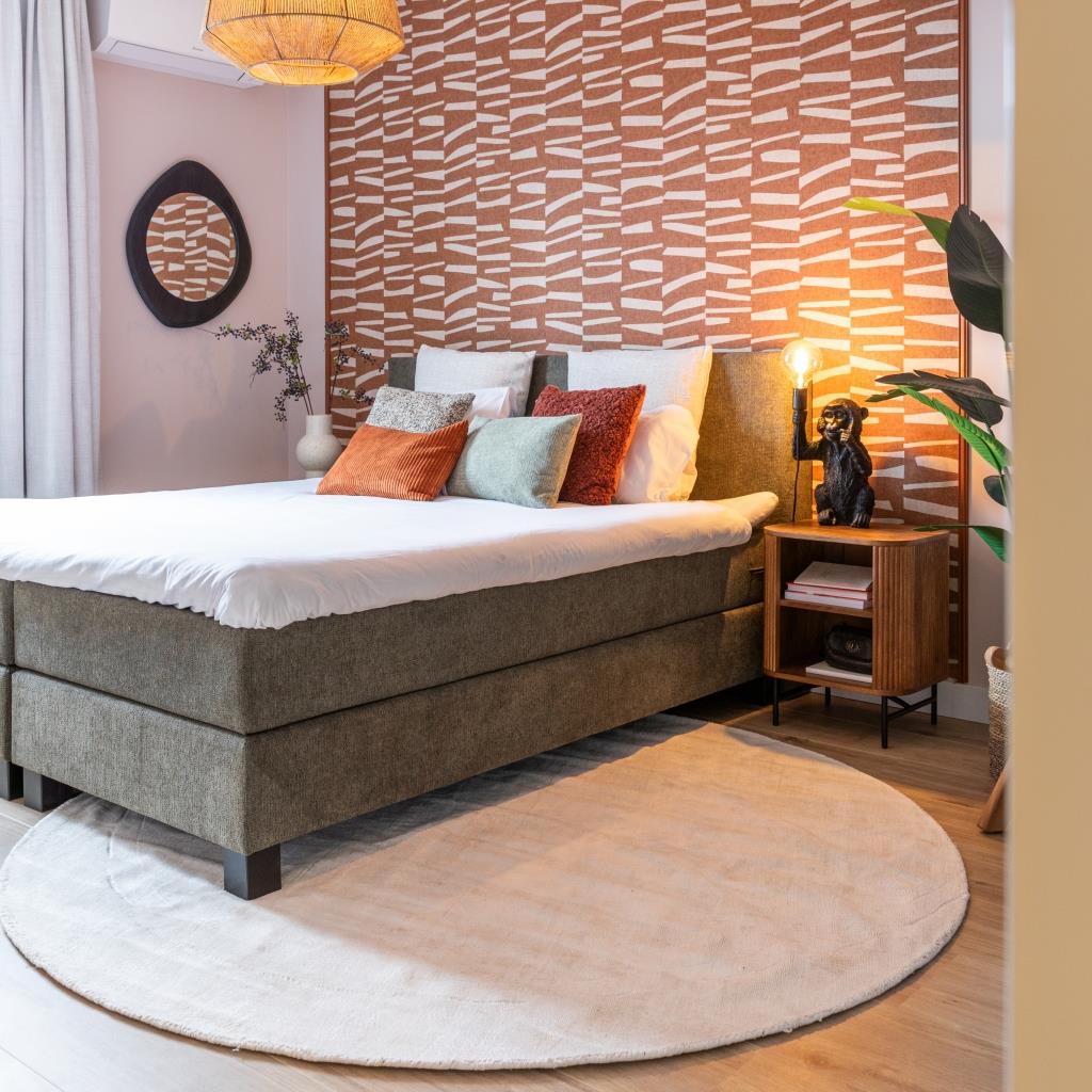 Boxspring Valencia - Groen - Textiel