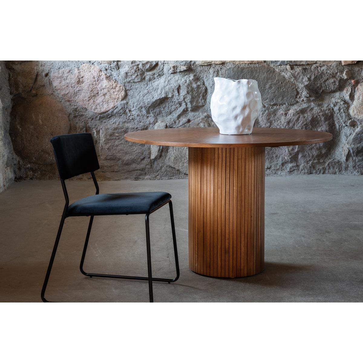 Rebellenclub Pokka Eetkamertafel - ø110 cm - Walnoot