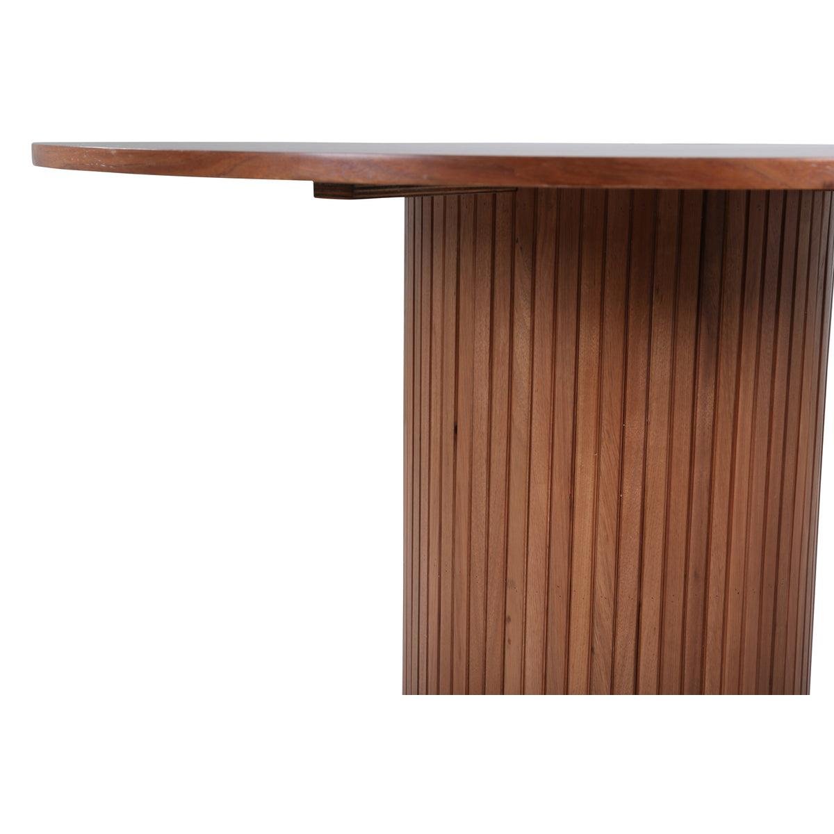 Rebellenclub Pokka Eetkamertafel - ø110 cm - Walnoot
