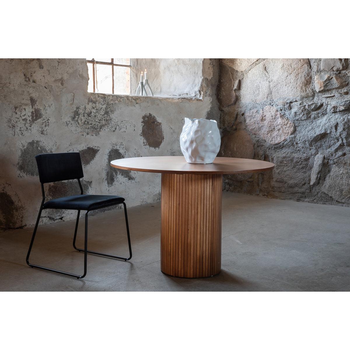 Rebellenclub Pokka Eetkamertafel - ø110 cm - Walnoot