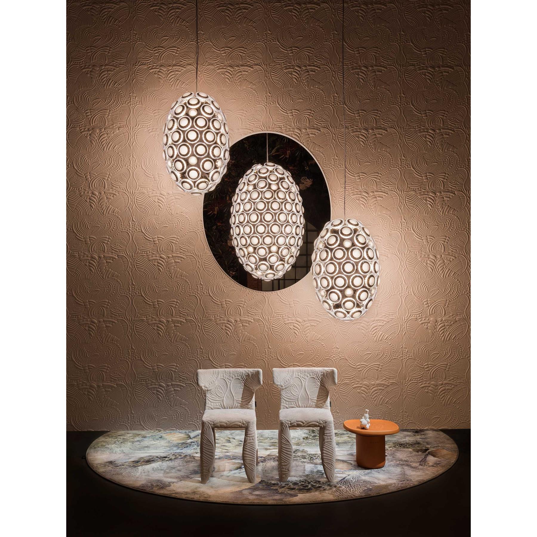 Moooi Carpets Dodo Pavone vloerkleed Ø250 polyamide grijs