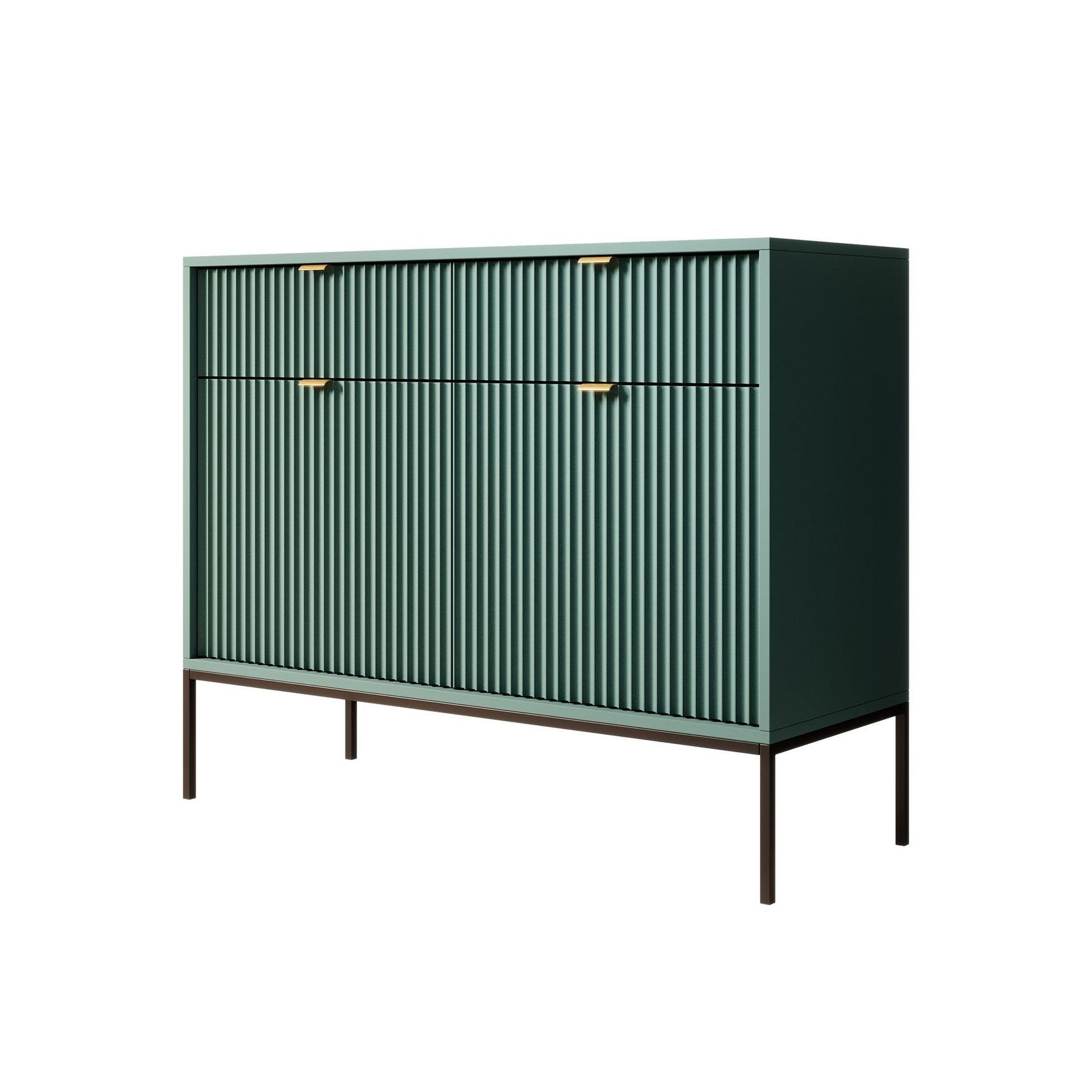 Meubella Dressoir Navil - Groen - 104 cm