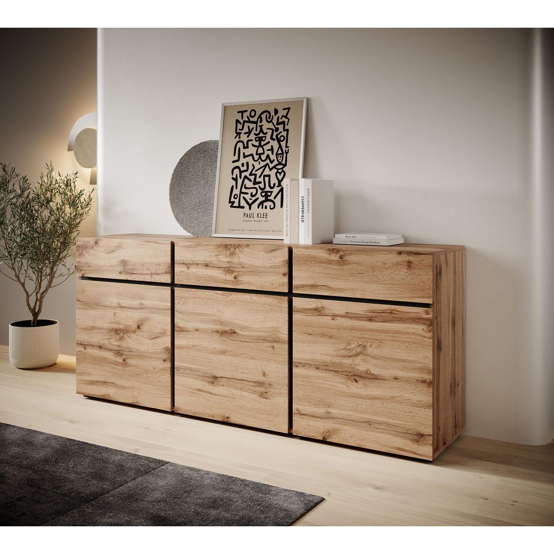 Meubella Dressoir Cainan - Eiken - 180 cm