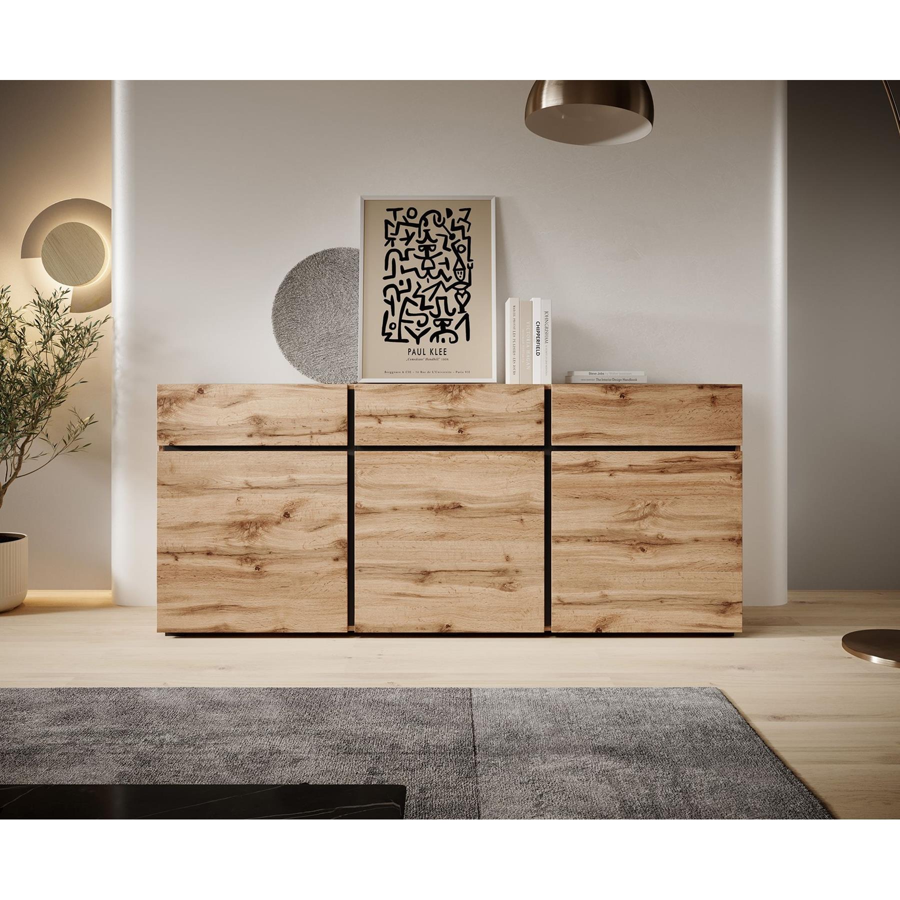 Meubella Dressoir Cainan - Eiken - 180 cm