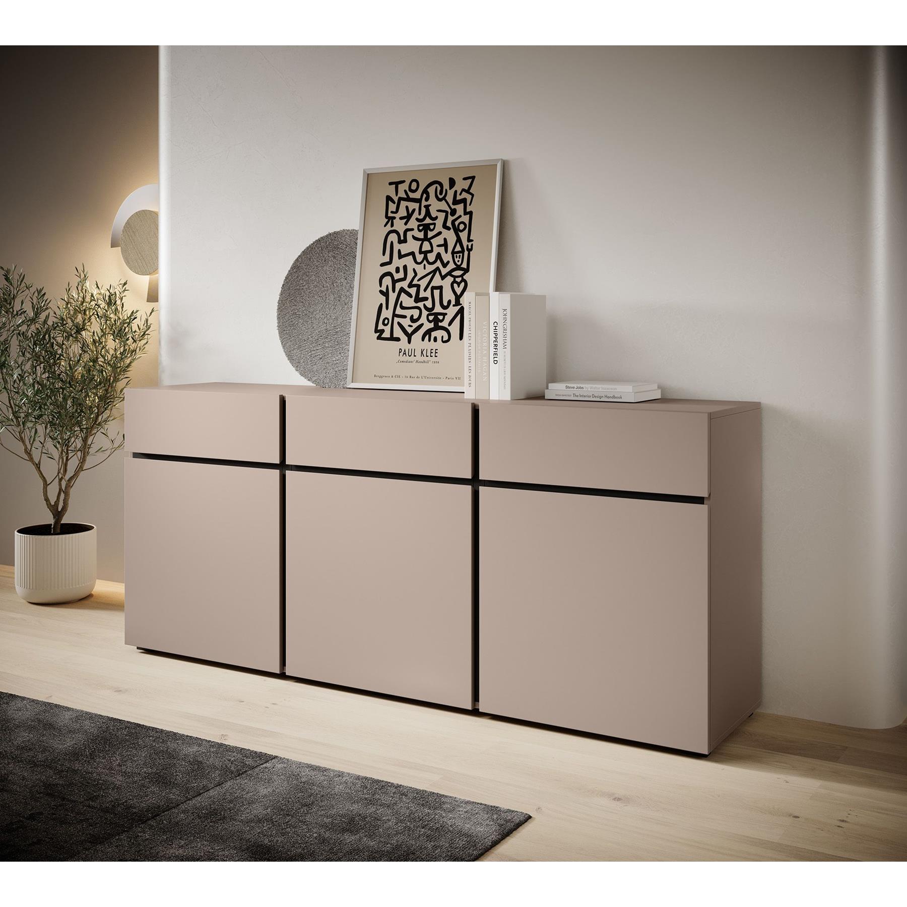 Meubella Dressoir Cainan - Beige - 180 cm