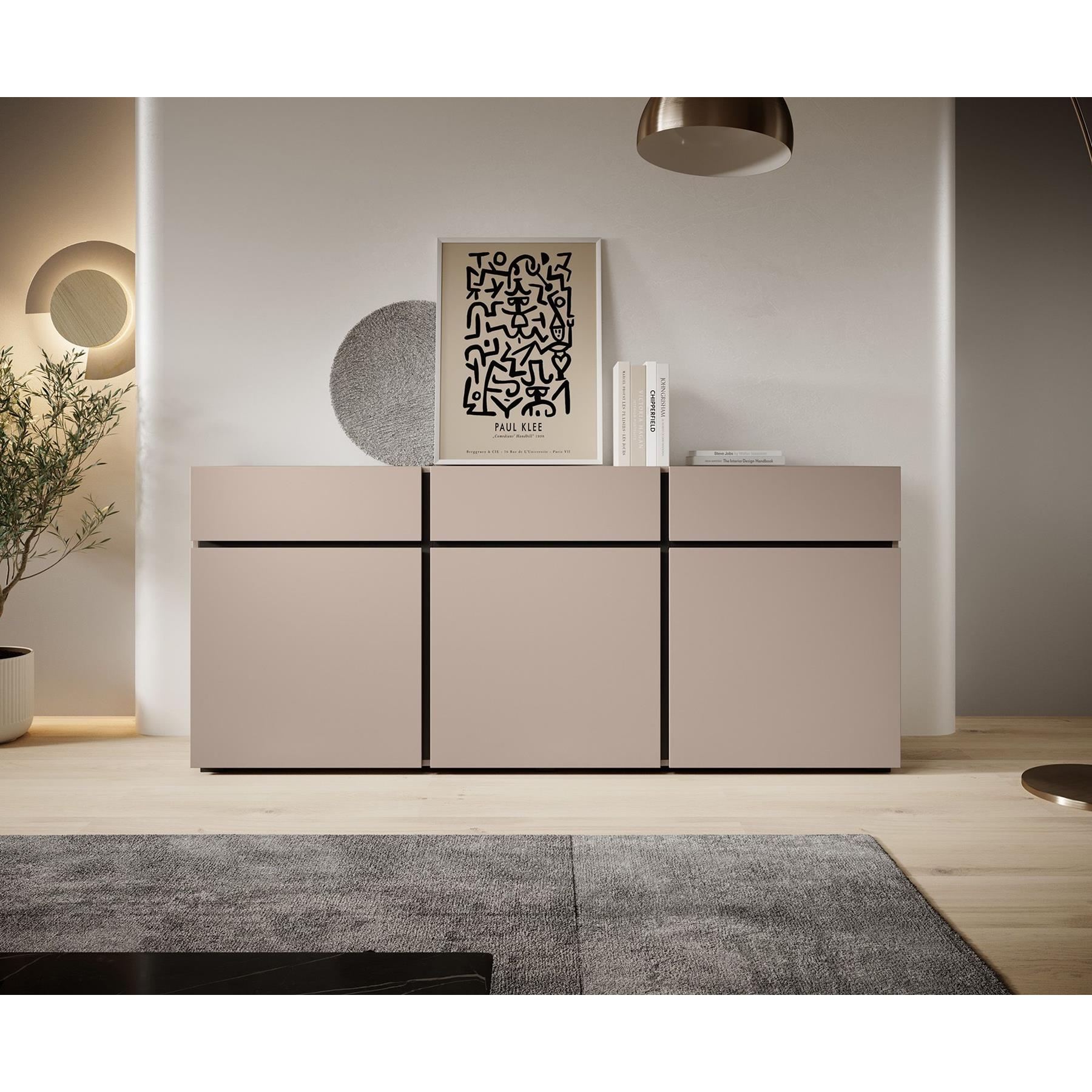Meubella Dressoir Cainan - Beige - 180 cm
