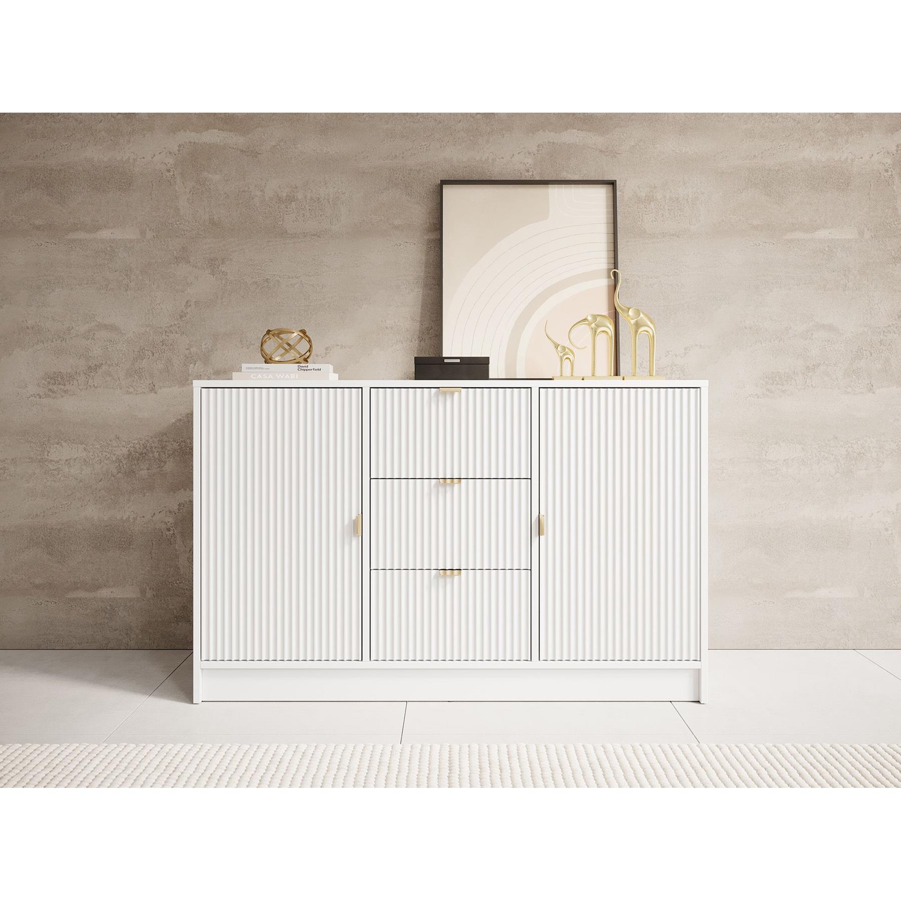 Meubella Dressoir Tavares - Wit - 118 cm