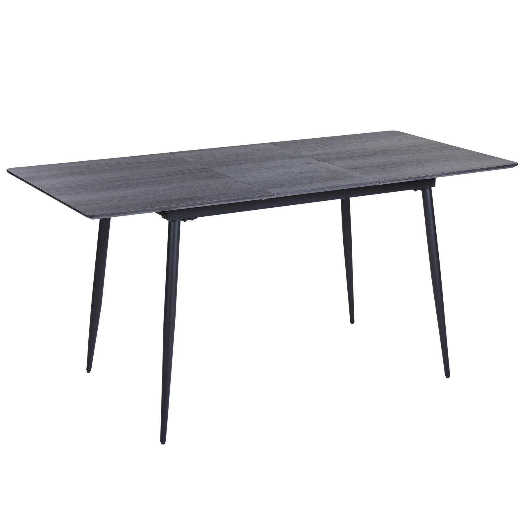 Beliani-GELANDA-Uitschuifbare eettafel-Grijs-120|160 x 80 cm-MDF