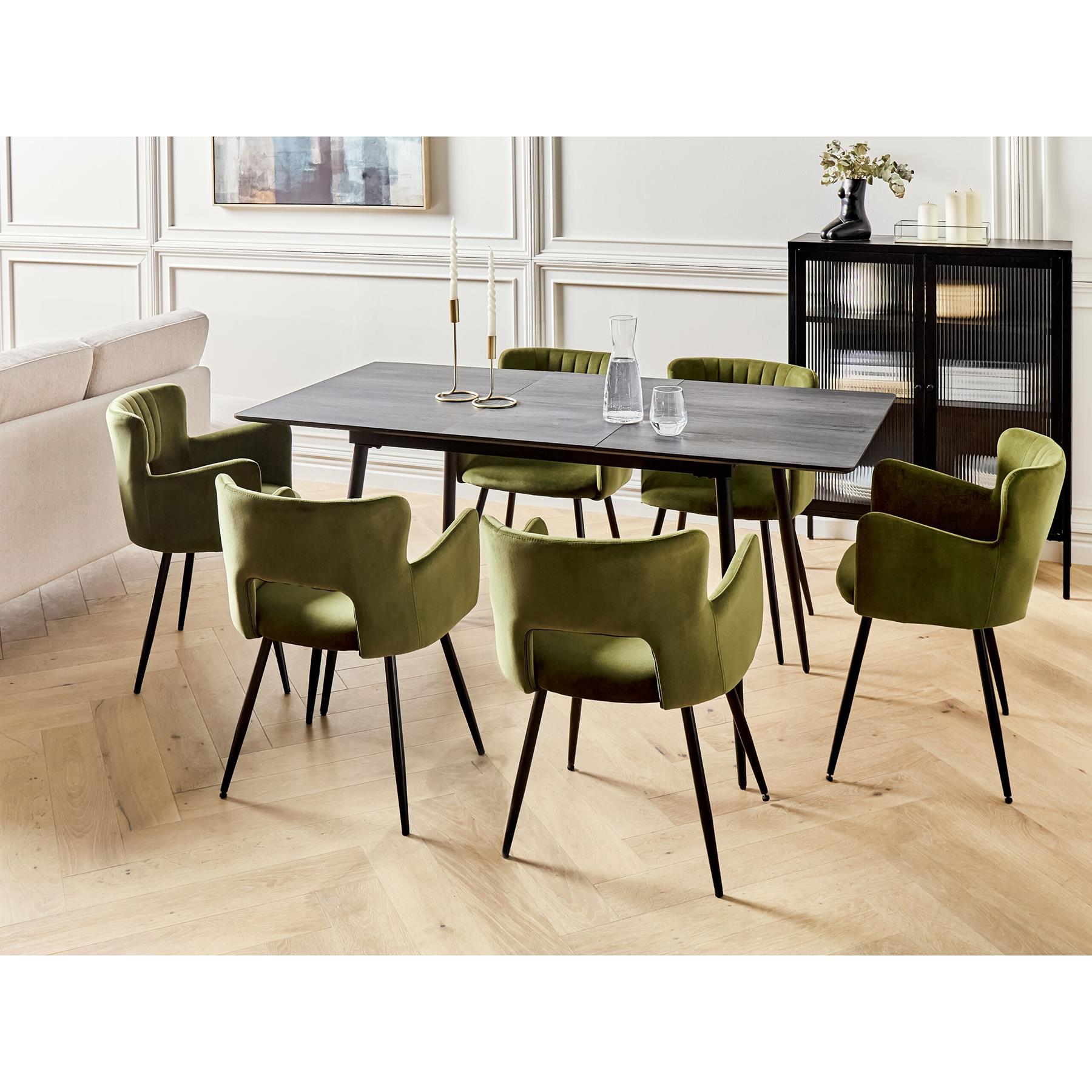 Beliani-GELANDA-Uitschuifbare eettafel-Grijs-120|160 x 80 cm-MDF