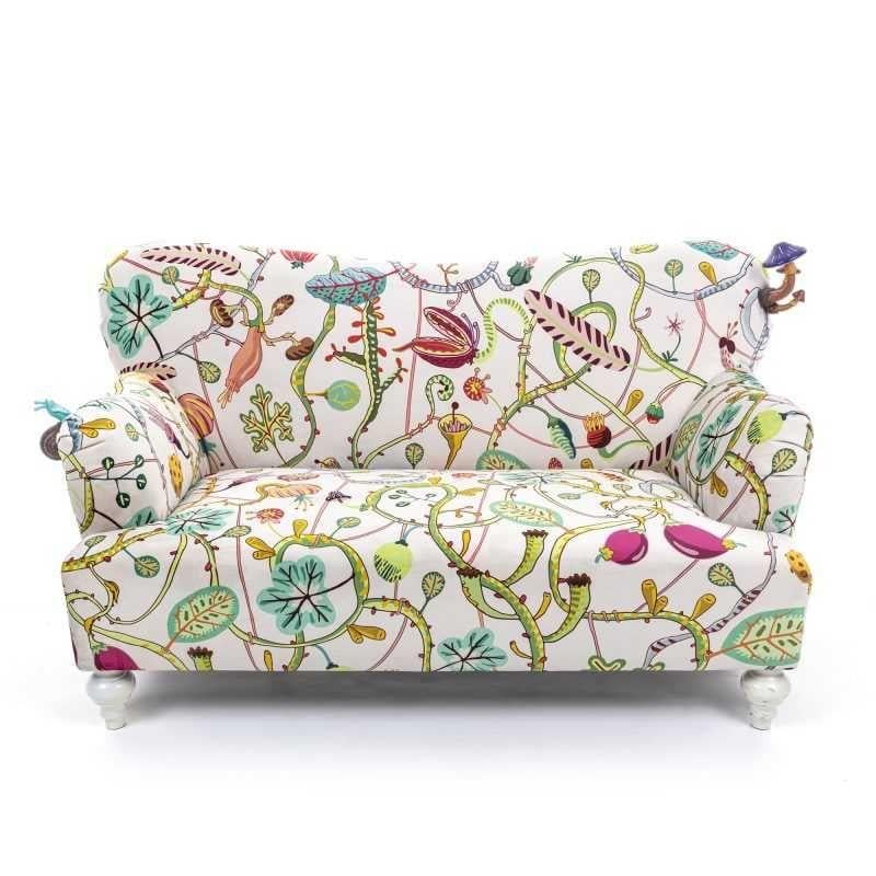Seletti Bank 2-zits Botanical Diva Black